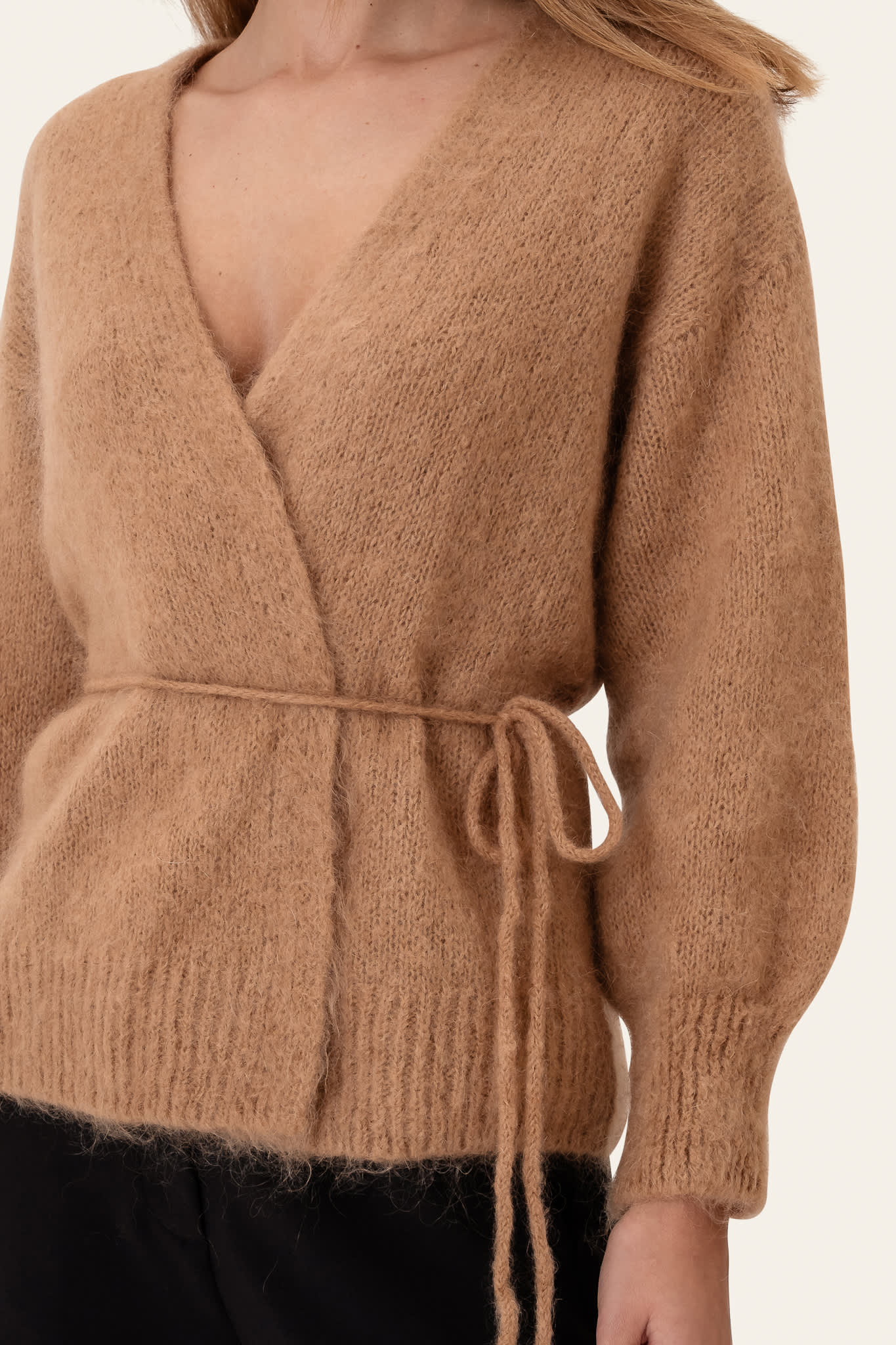 IdaIC Wrap Cardigan - Camel - Image 3