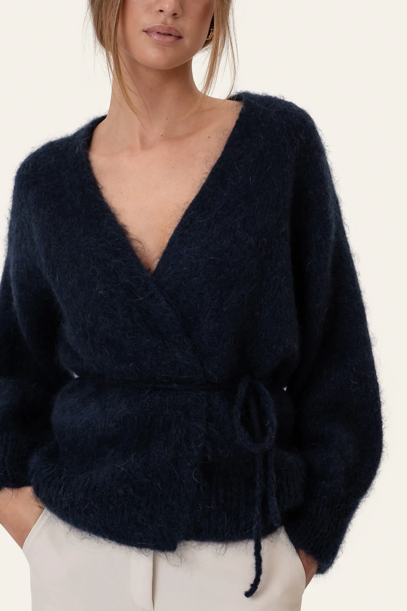 IdaIC Wrap Cardigan - Navy - Image 3