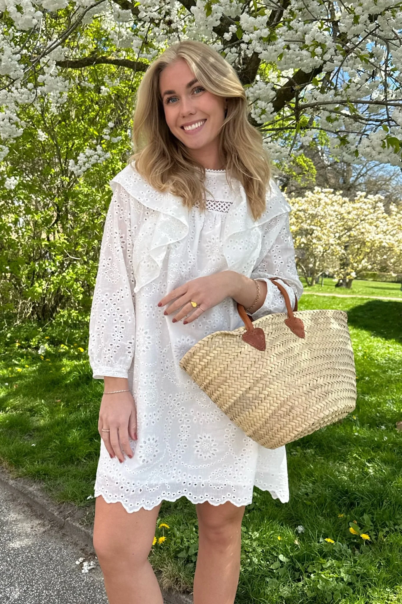 IngridIC Dress - White Embroidery - Image 2