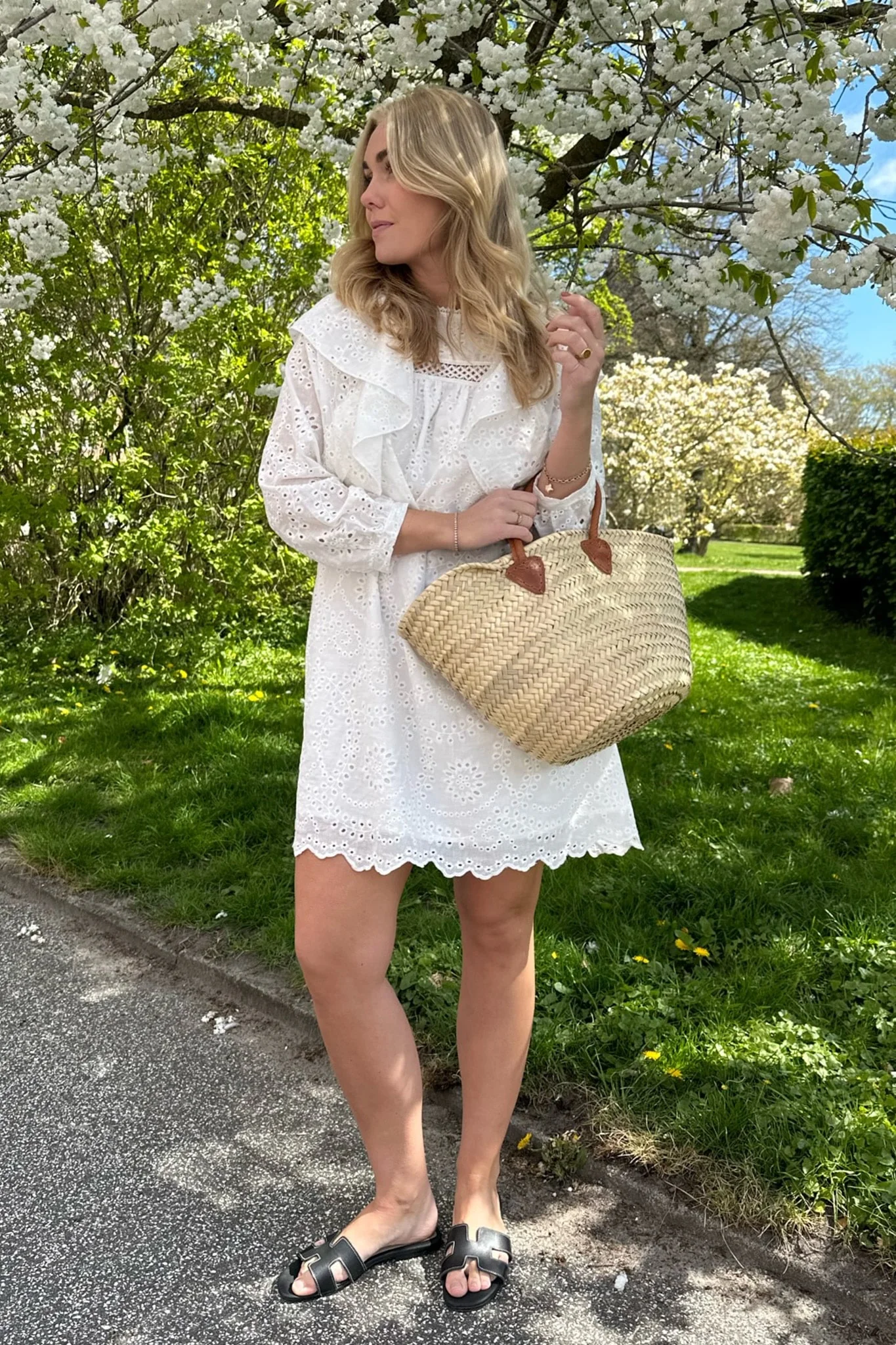 IngridIC Dress - White Embroidery - Image 3