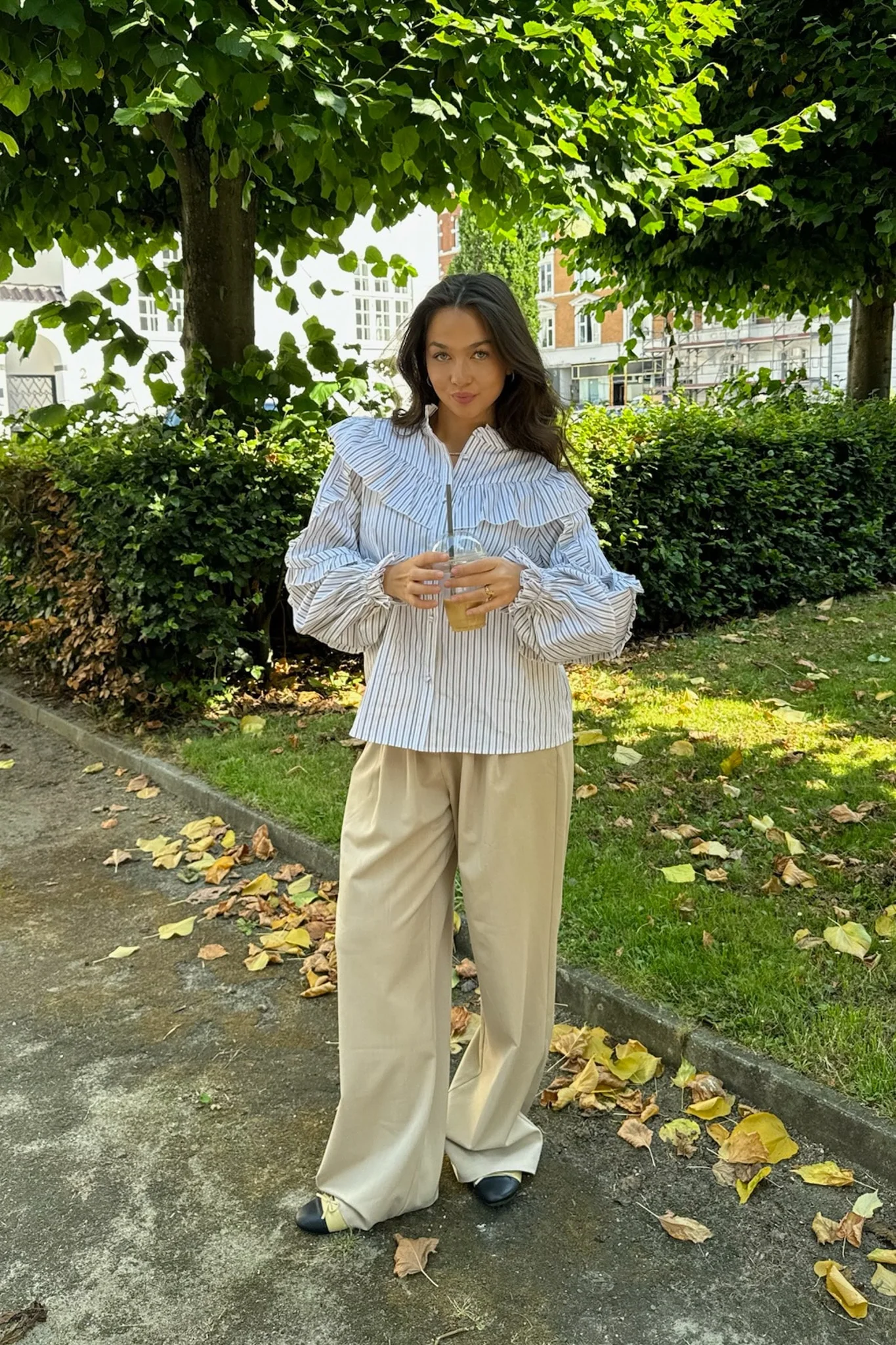IsaIC Shirt - Beige White Stripe - Image 6