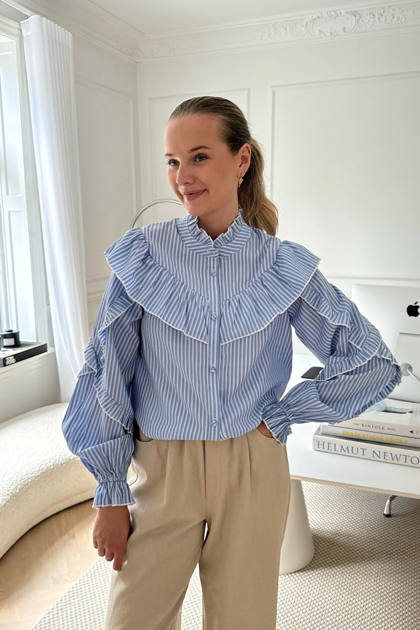 IsaIC Shirt - Blue White Stripe - Image 11