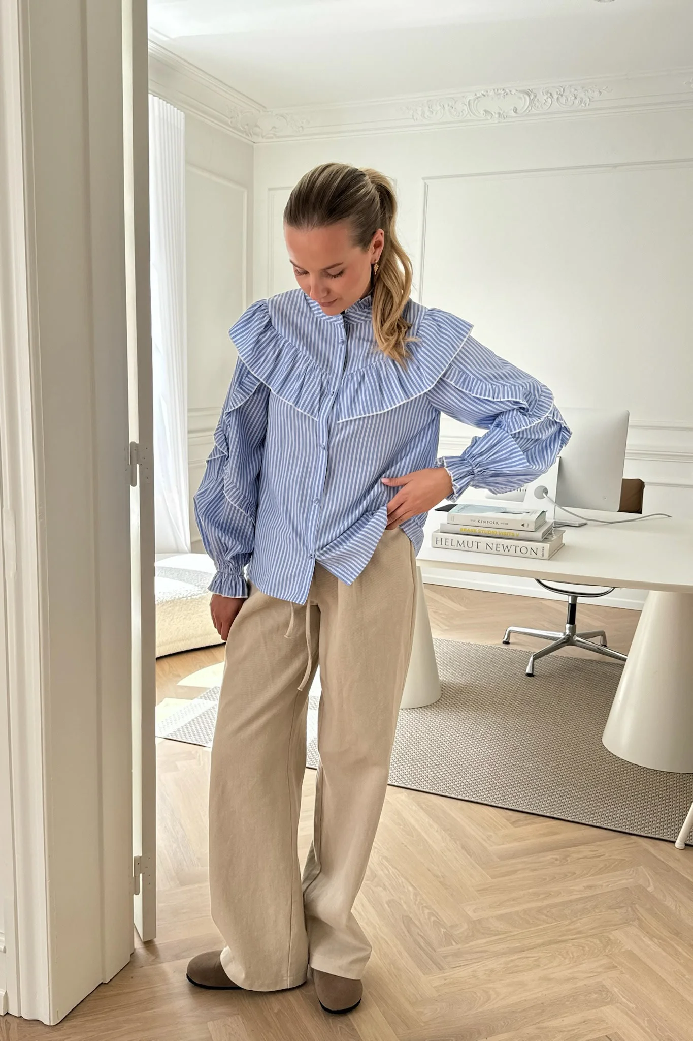 IsaIC Shirt - Blue White Stripe - Image 9