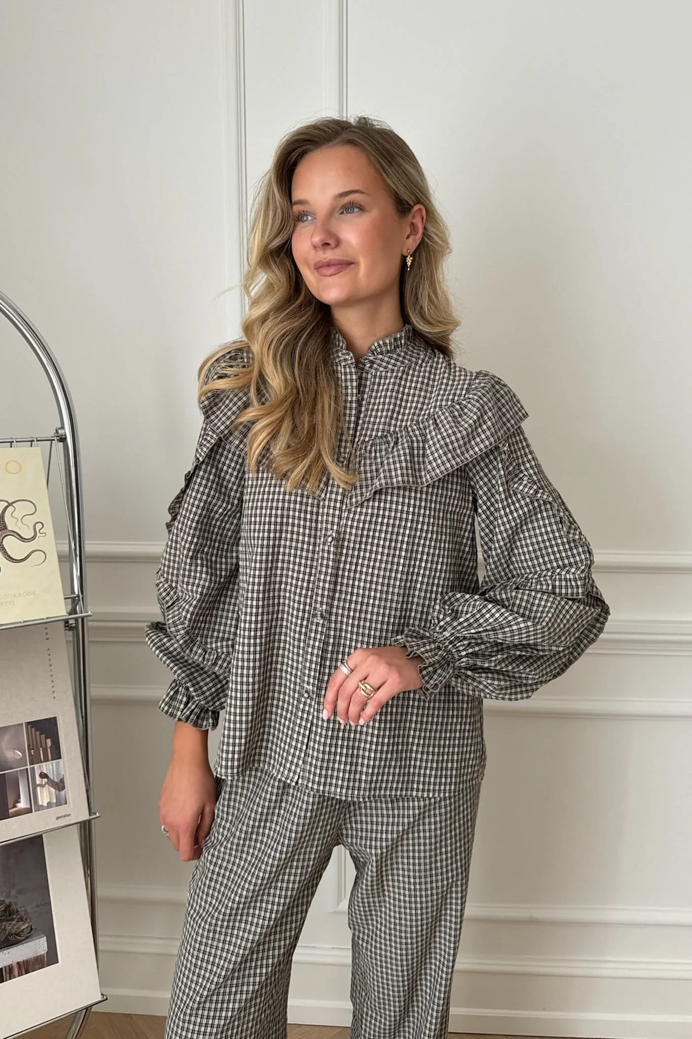 IsaIC Shirt - Black Small Check - Image 4