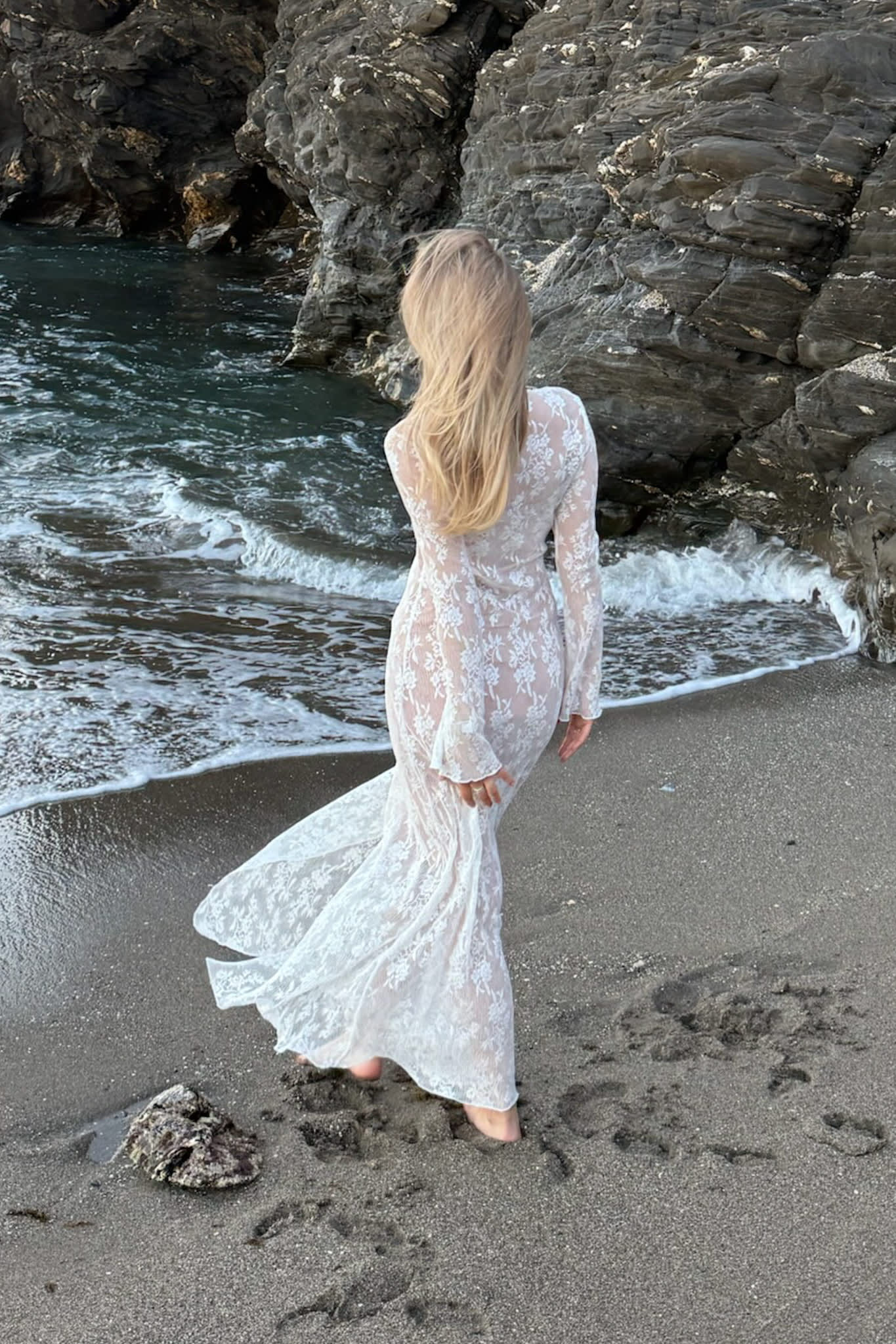 IvyIC Long Dress - White Lace - Image 6