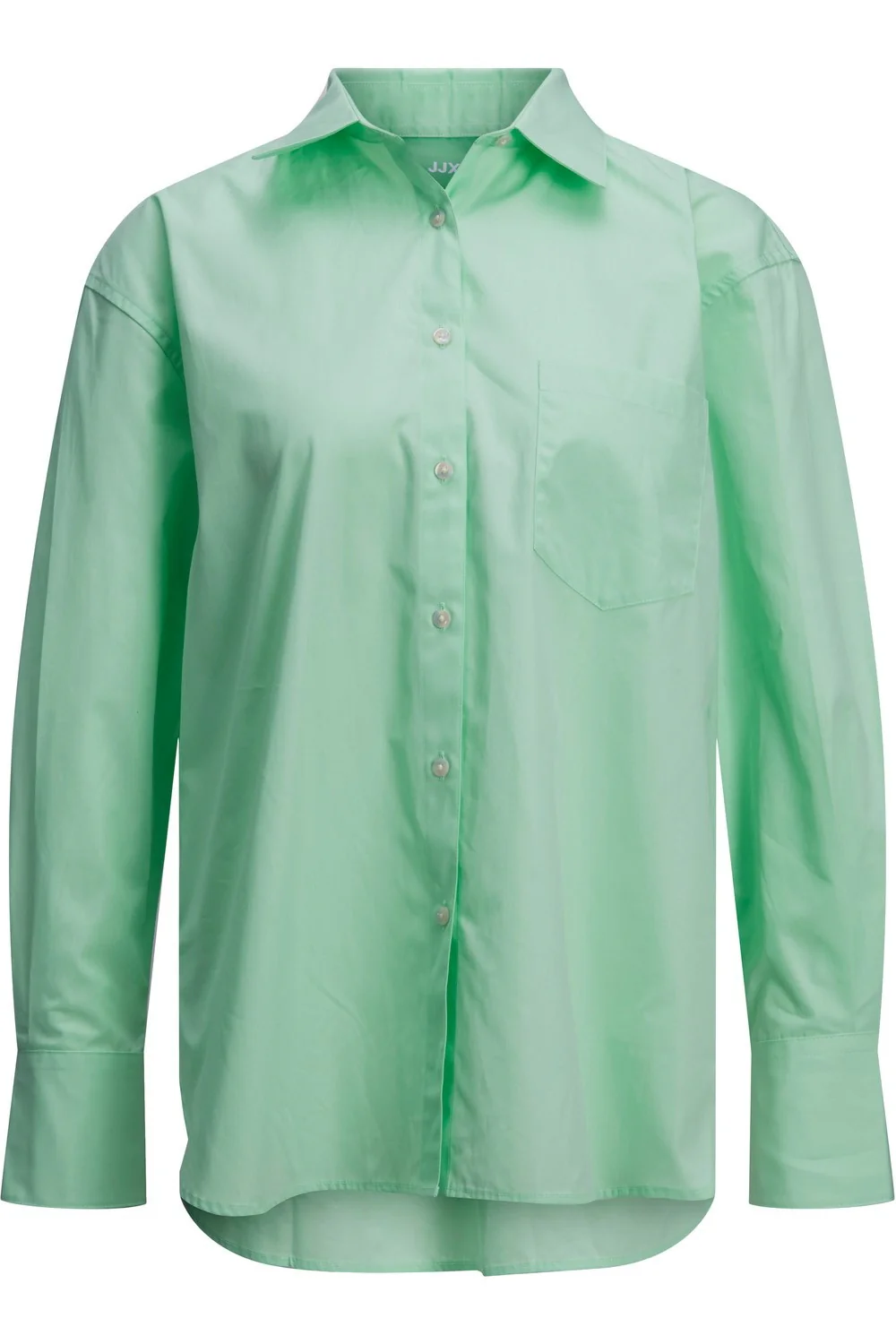 JXJamie LS Relaxed Poplin Shirt - Green Ash - Image 5
