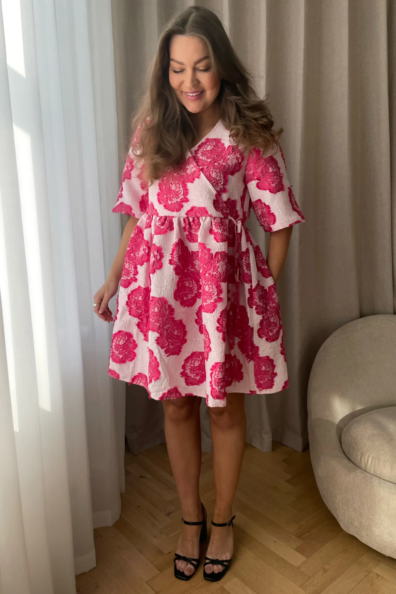 JasminIC Dress - Raspberry Blossom - Image 10