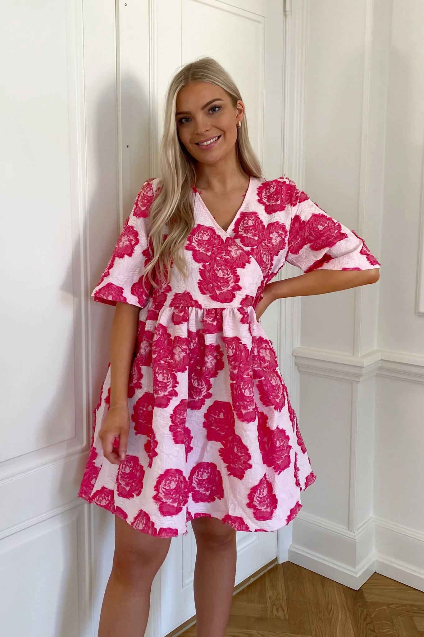 JasminIC Dress - Raspberry Blossom - Image 3