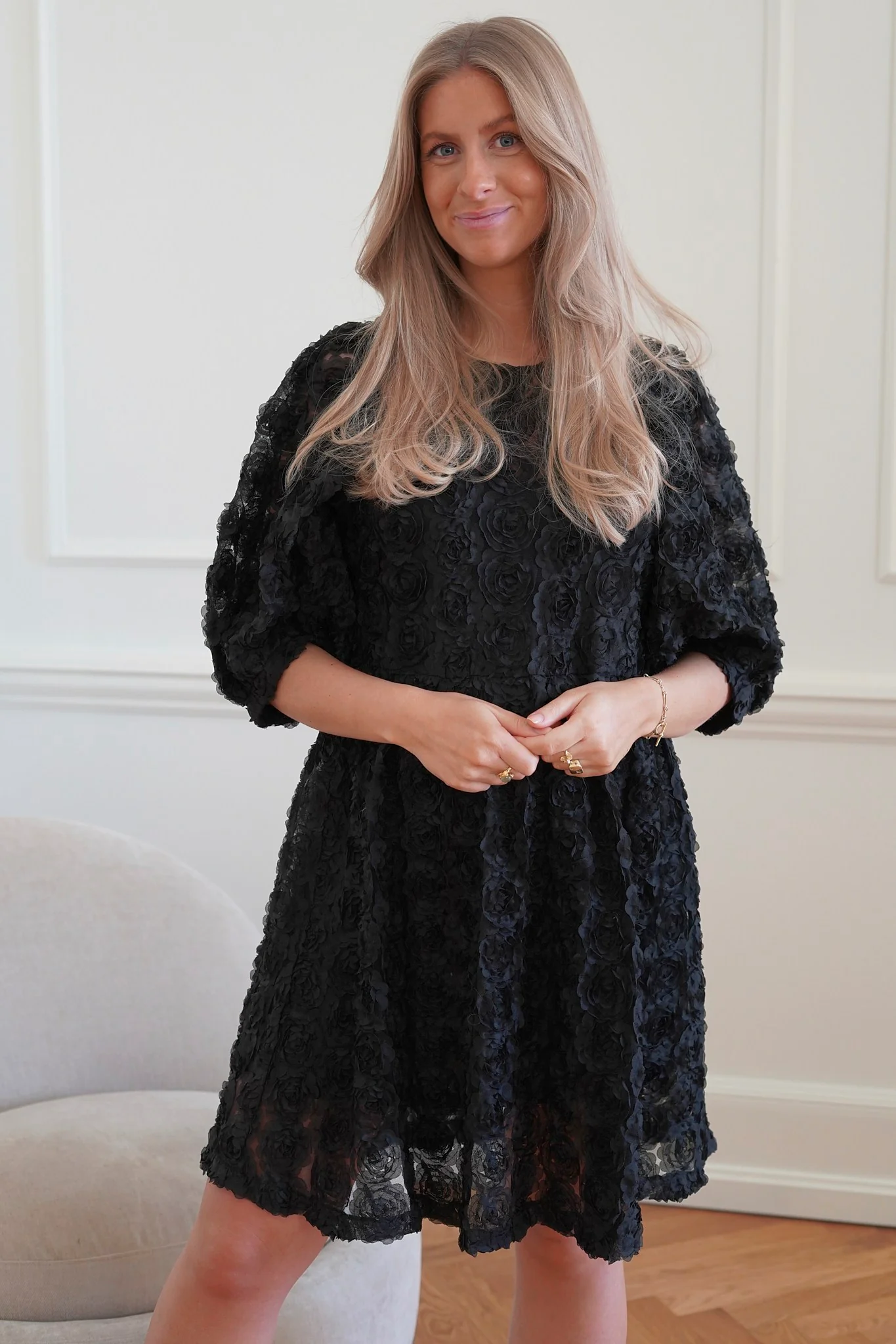 JosefineIC Dress - Black Rose - Image 3