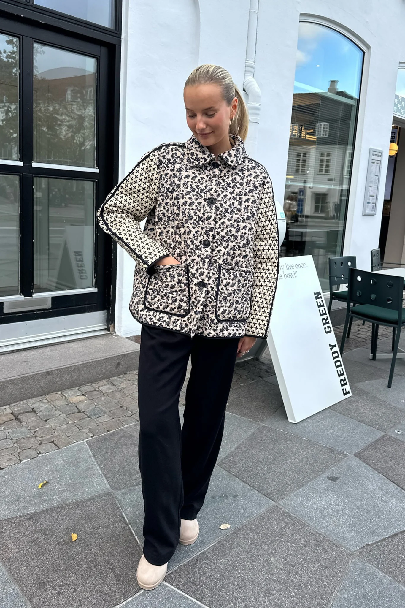 JosieIC Quilted Jacket - Multi Dark Print - Image 5