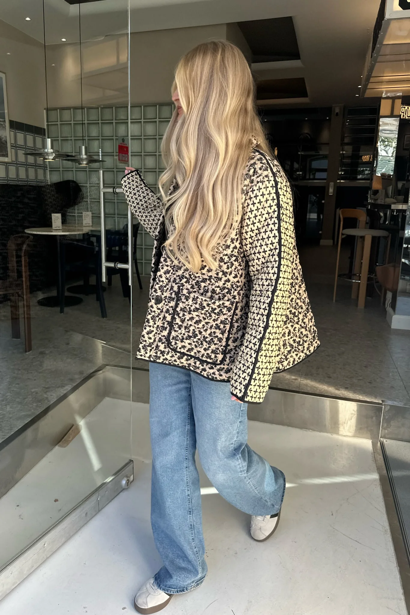 JosieIC Quilted Jacket - Multi Dark Print - Image 8
