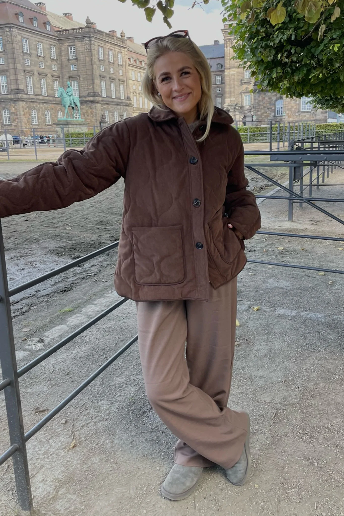 JosieIC Quilted Jacket - Brown Corduroy - Image 11