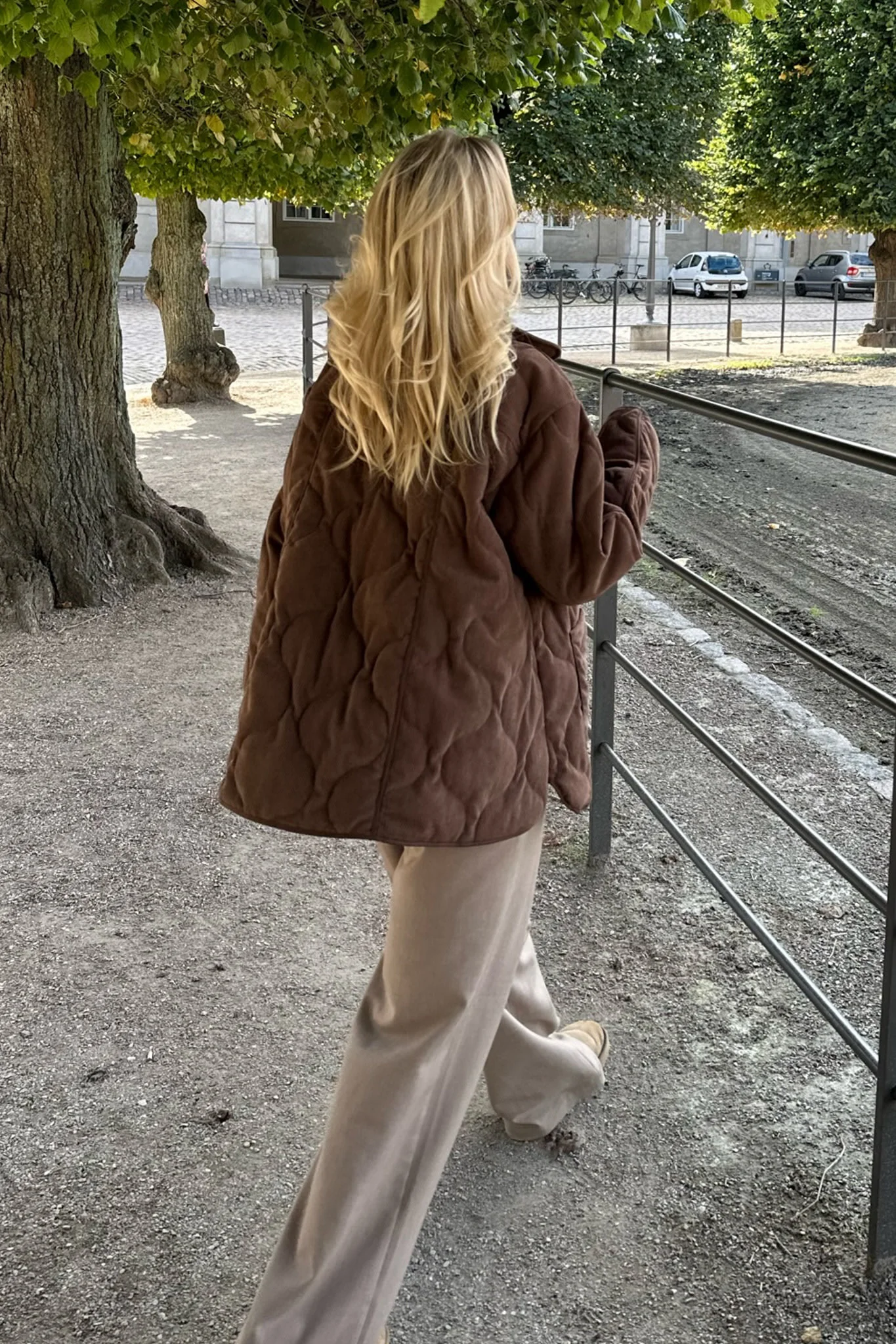 JosieIC Quilted Jacket - Brown Corduroy - Image 2