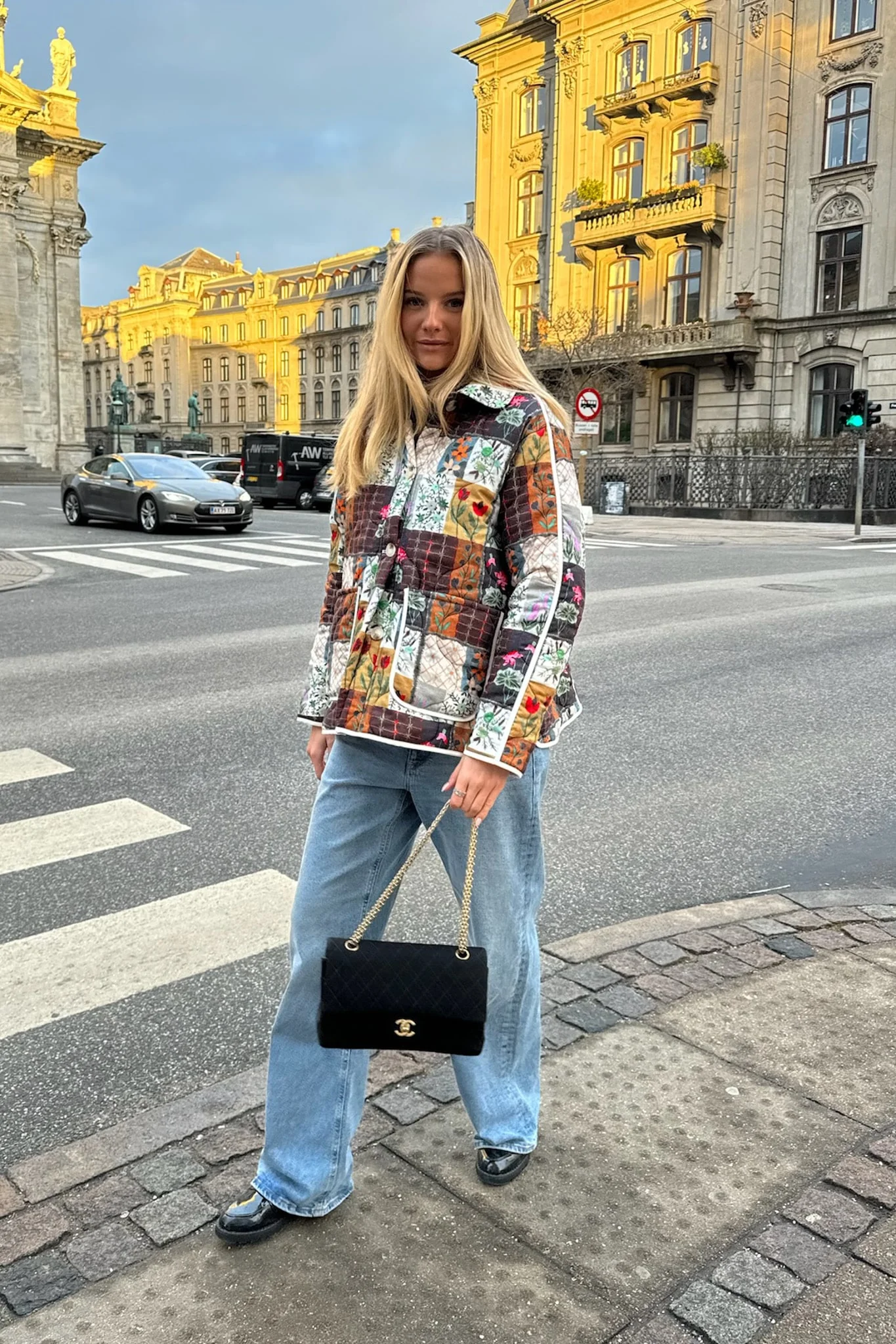 JosieIC Quilted Jacket - Multi Flower Print - Image 4
