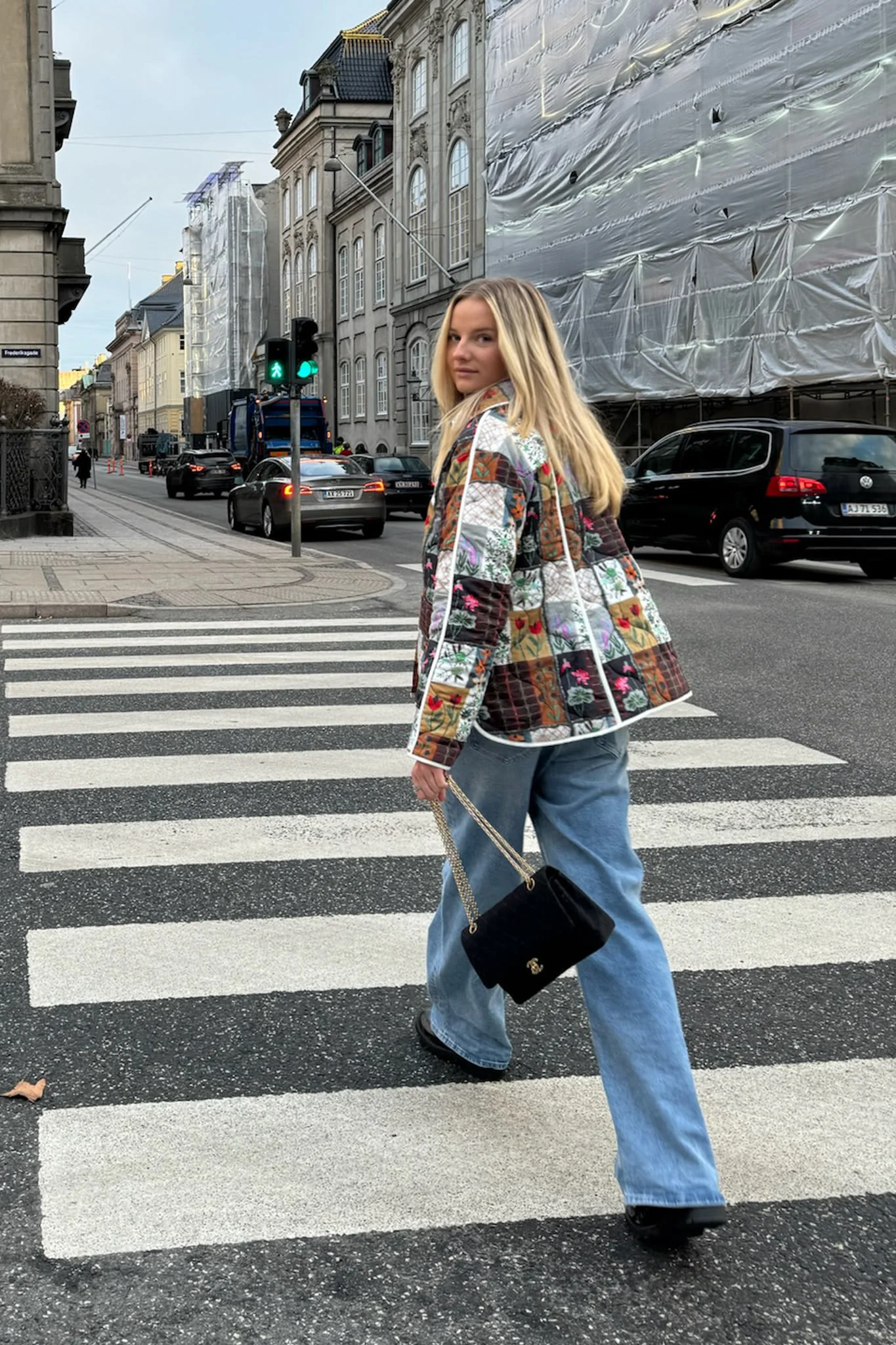JosieIC Quilted Jacket - Multi Flower Print - Image 5