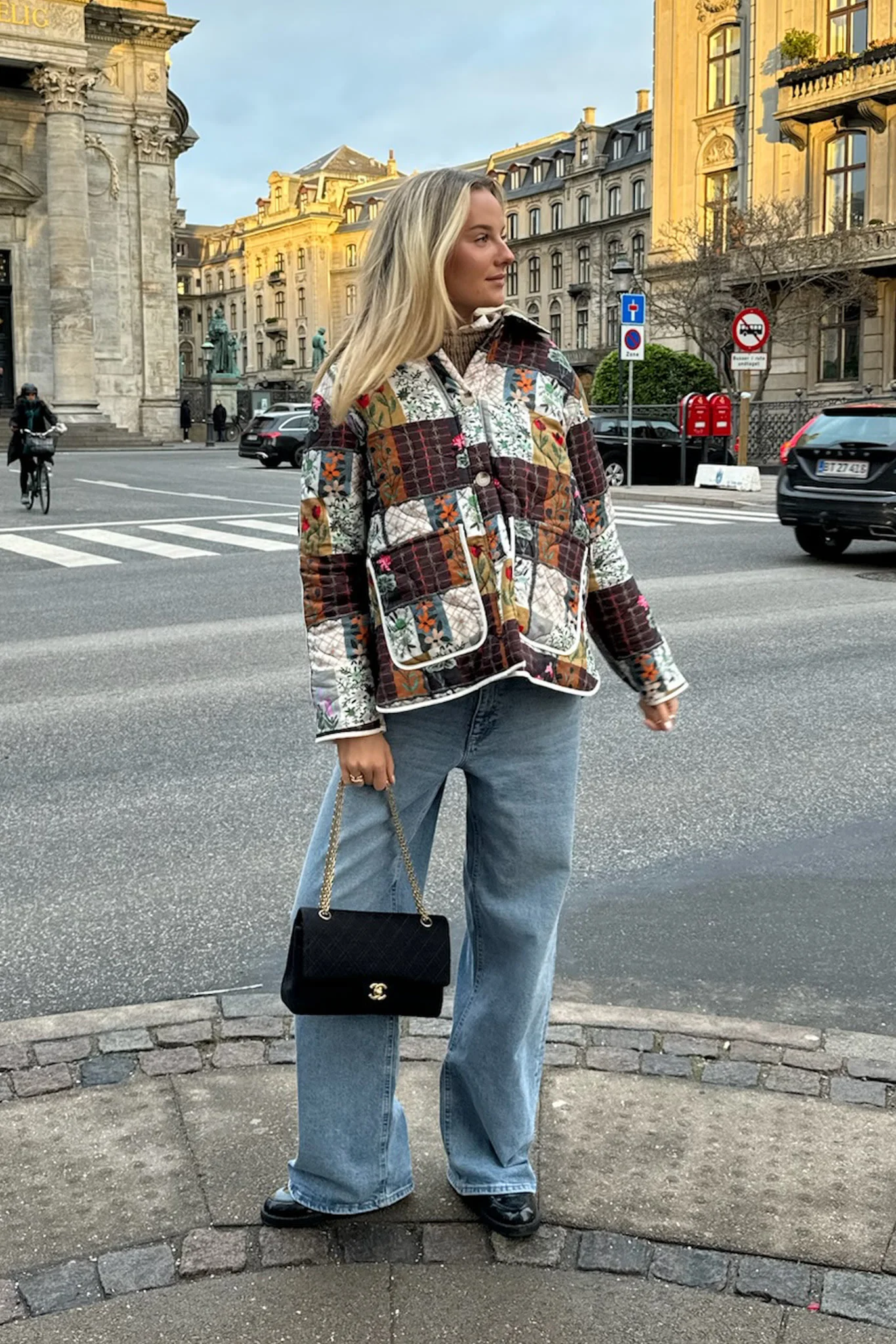 JosieIC Quilted Jacket - Multi Flower Print - Image 7