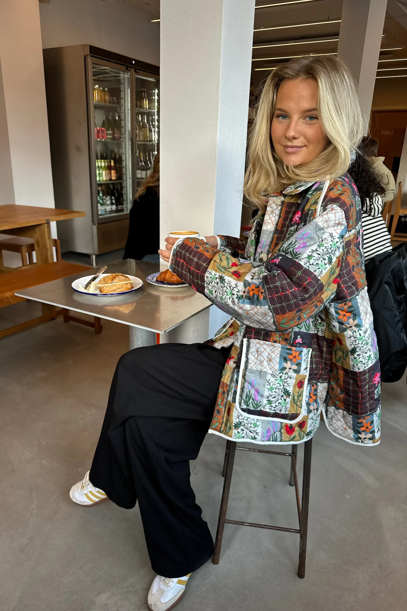 JosieIC Quilted Jacket - Multi Flower Print - Image 9