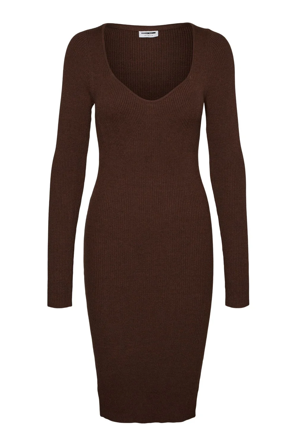 NMJulias LS Knit Dress - Pinecone - Image 5