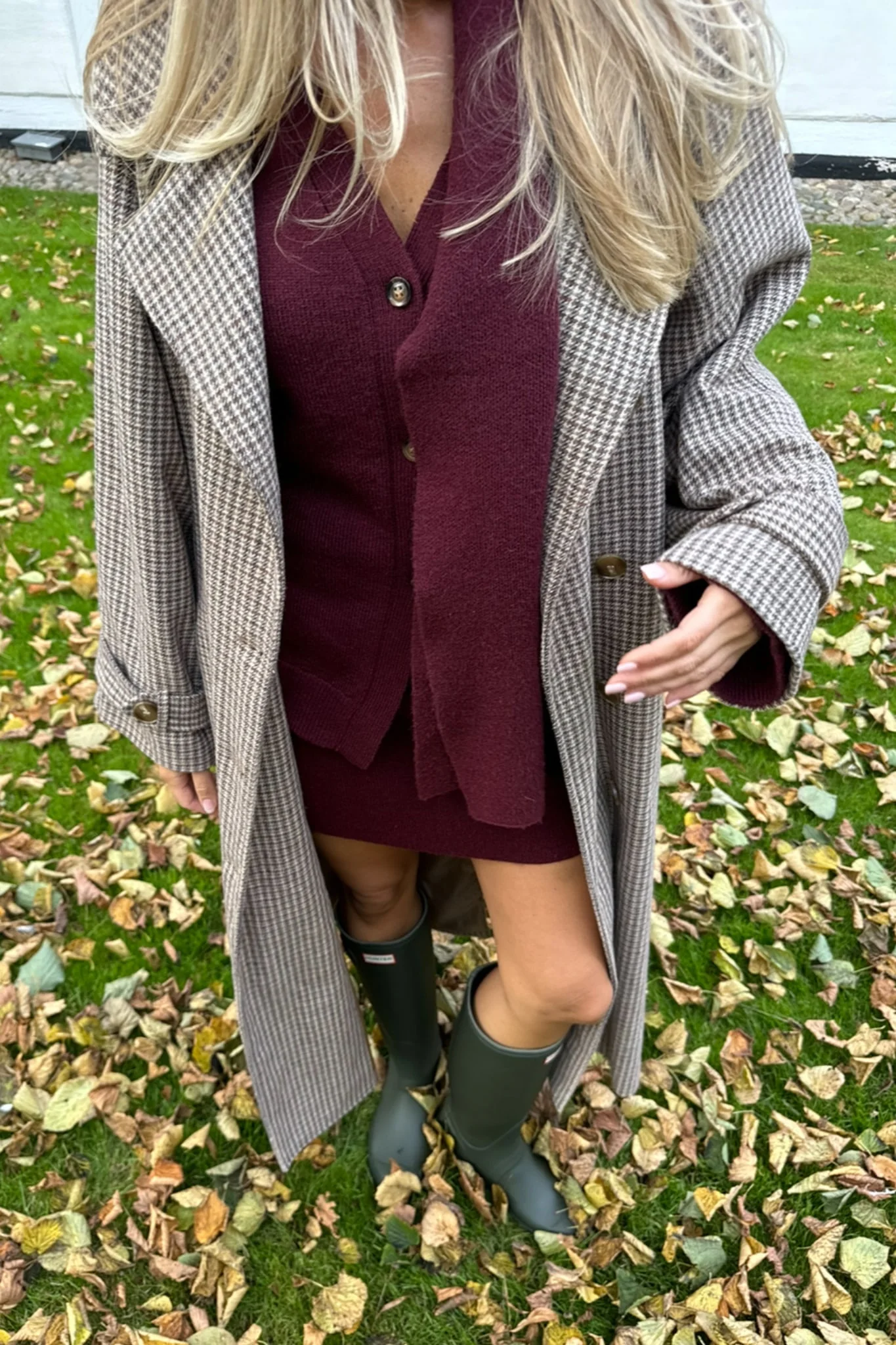 JulieIC Trenchcoat - Brown Checks - Image 2