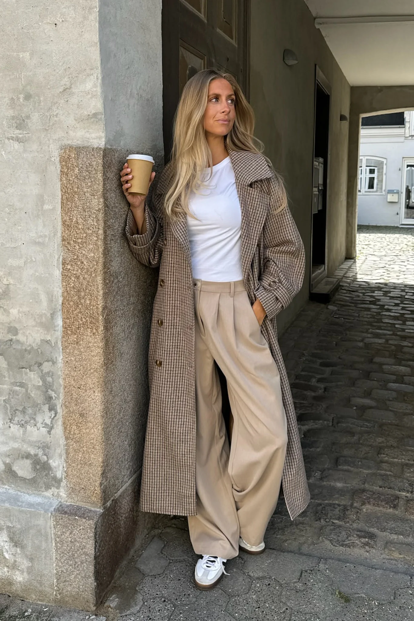 JulieIC Trenchcoat - Brown Checks - Image 7