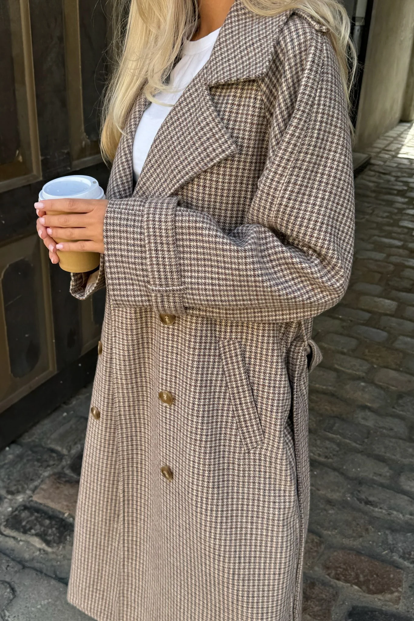 JulieIC Trenchcoat - Brown Checks - Image 8