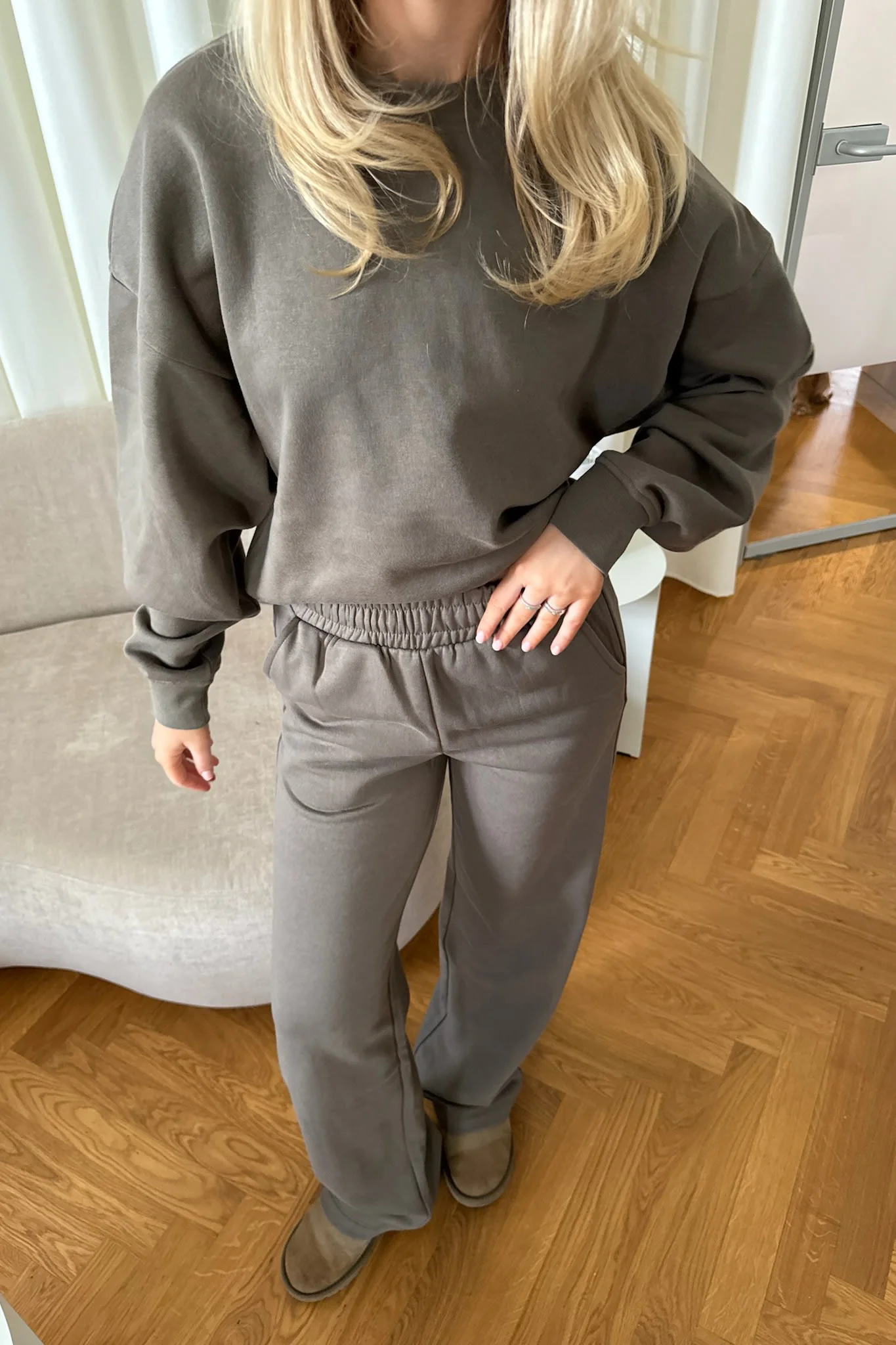 JXAlly Short LS Crew - Morel - Image 2