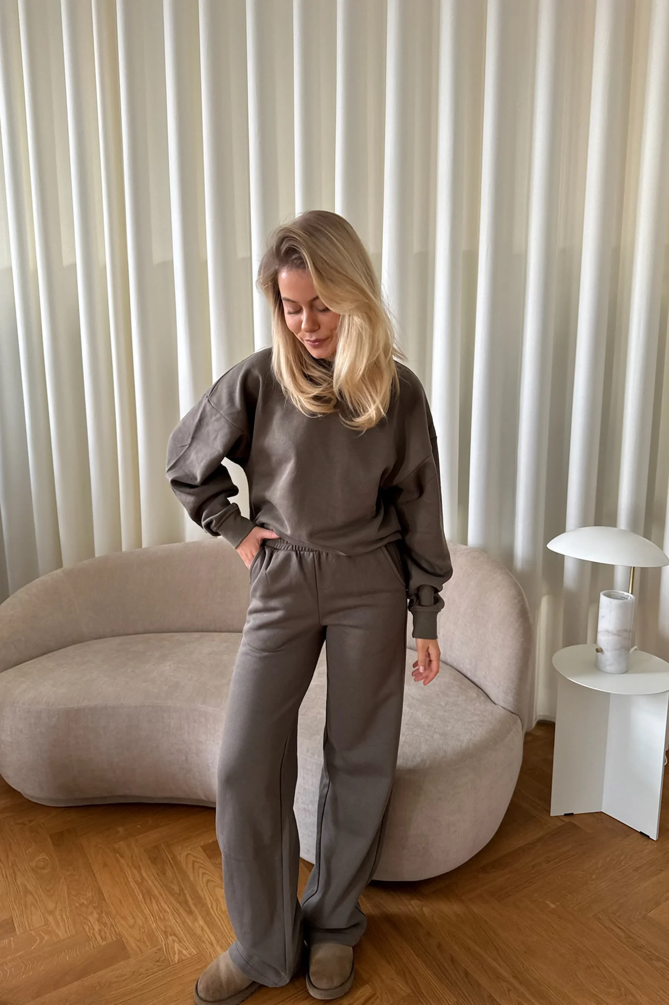JXAlly Short LS Crew - Morel - Image 4