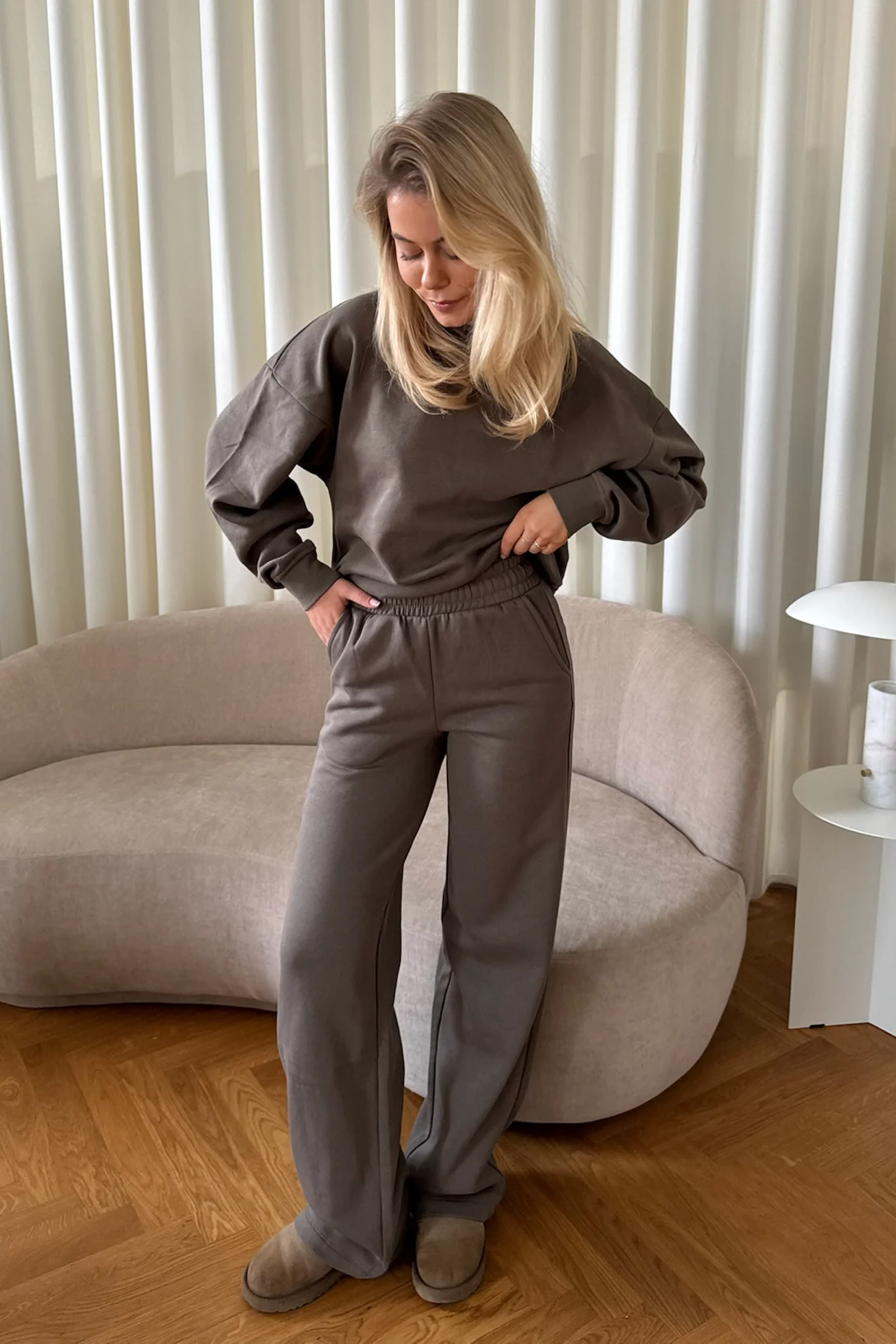 JXAlly Short LS Crew - Morel - Image 5