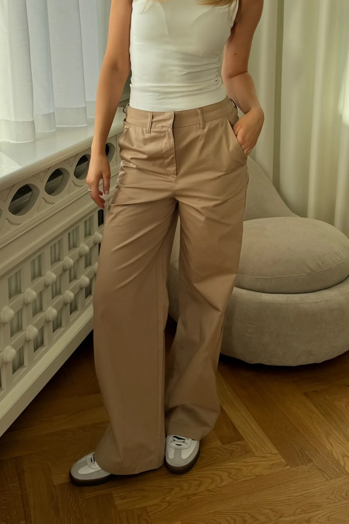 JXCali Relax Wide HW Pant - Cornstalk - Image 3