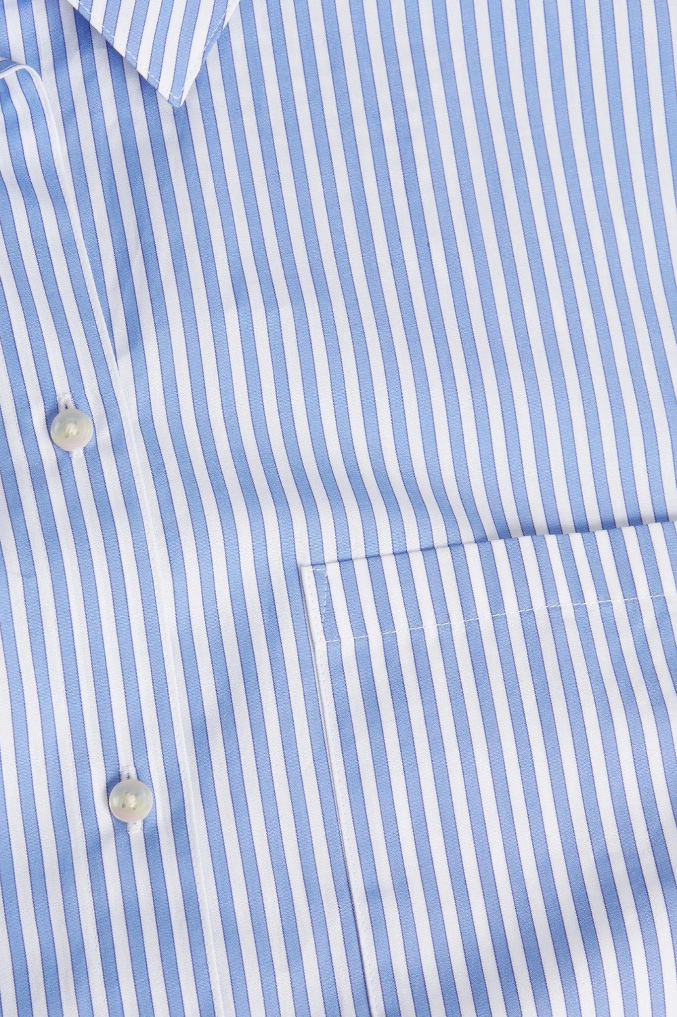 JXJamie LS Relaxed Poplin Shirt - Navy Blazer Stripes - Image 7