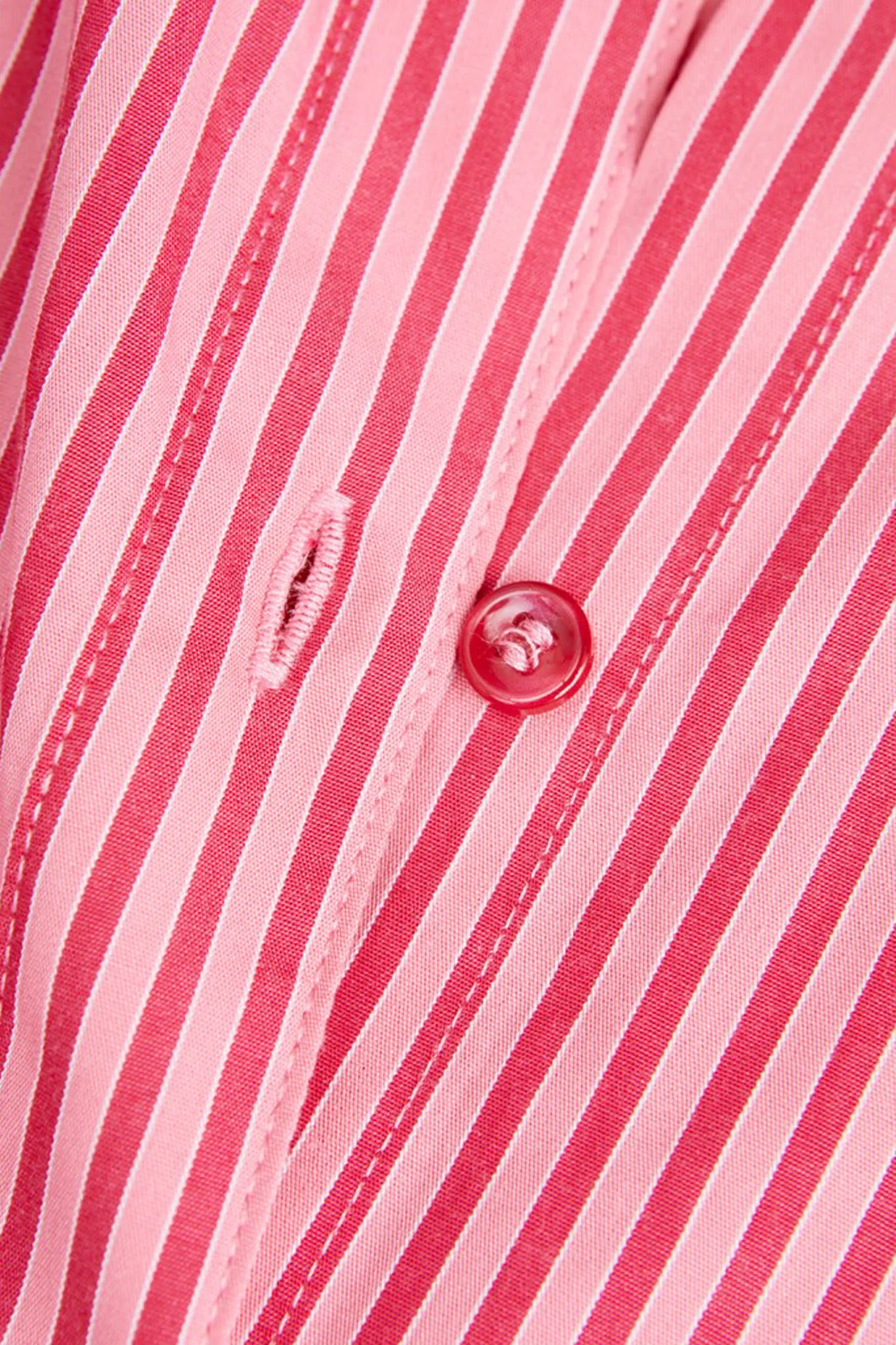 JXJamie LS Relaxed Poplin Shirt - Cerise Stripe - Image 9