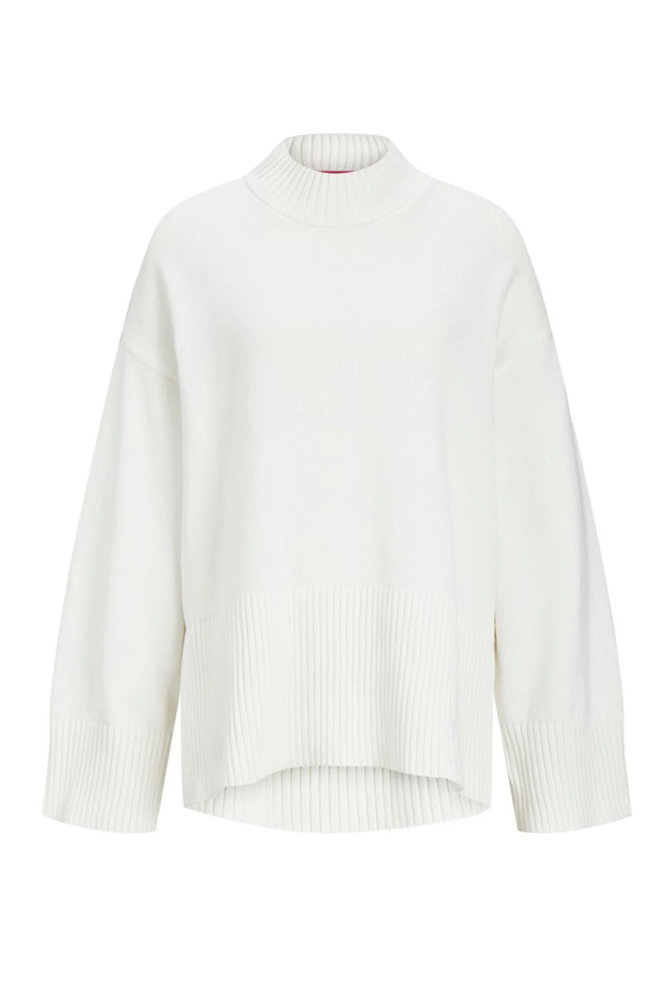 JXSiana Twist High Neck Knit - Snow White - Image 6