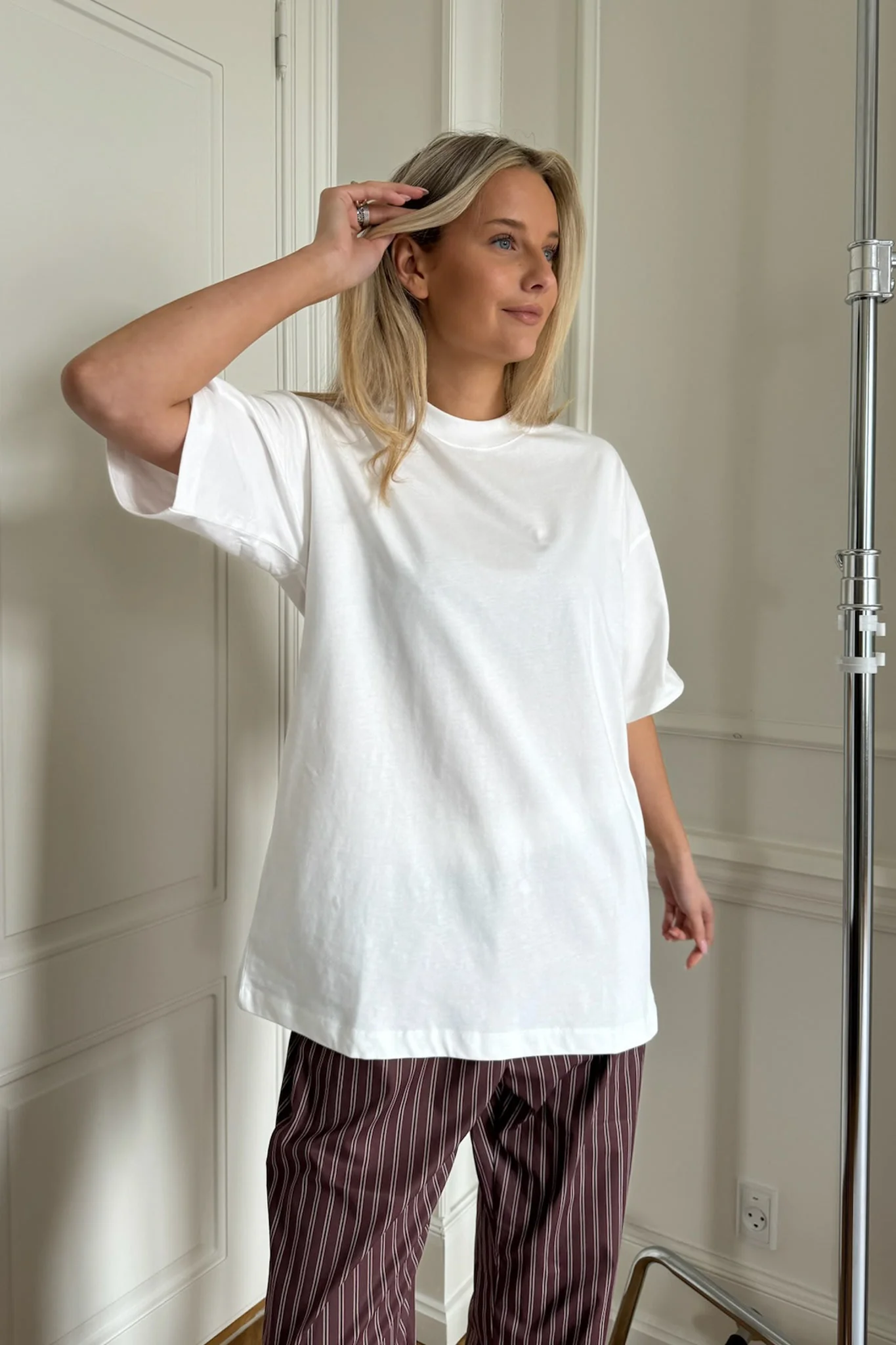 JXValeria Oversized SS Tee - Blanc de Blanc - Image 6