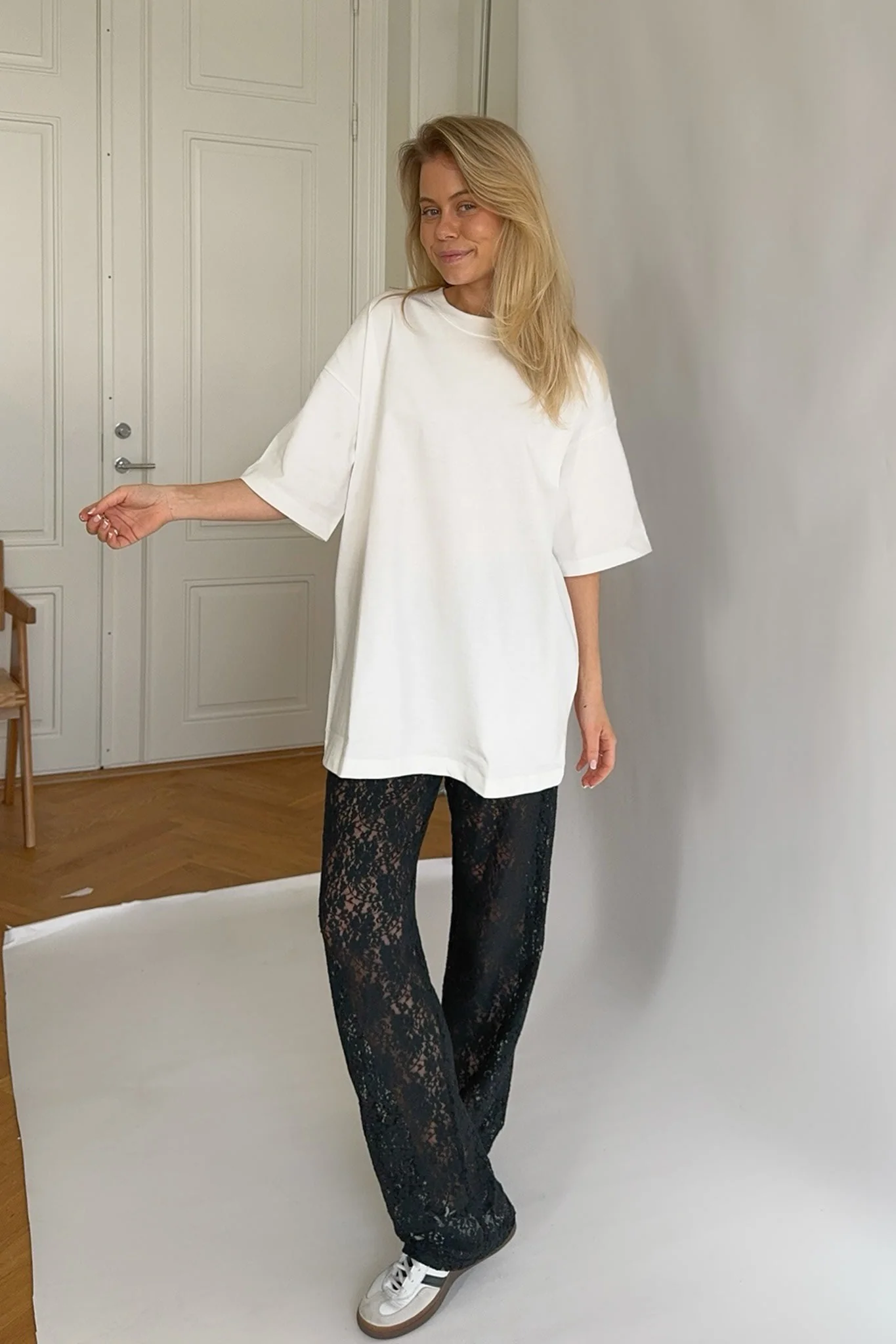 JXValeria Oversized SS Tee - Blanc de Blanc - Image 7