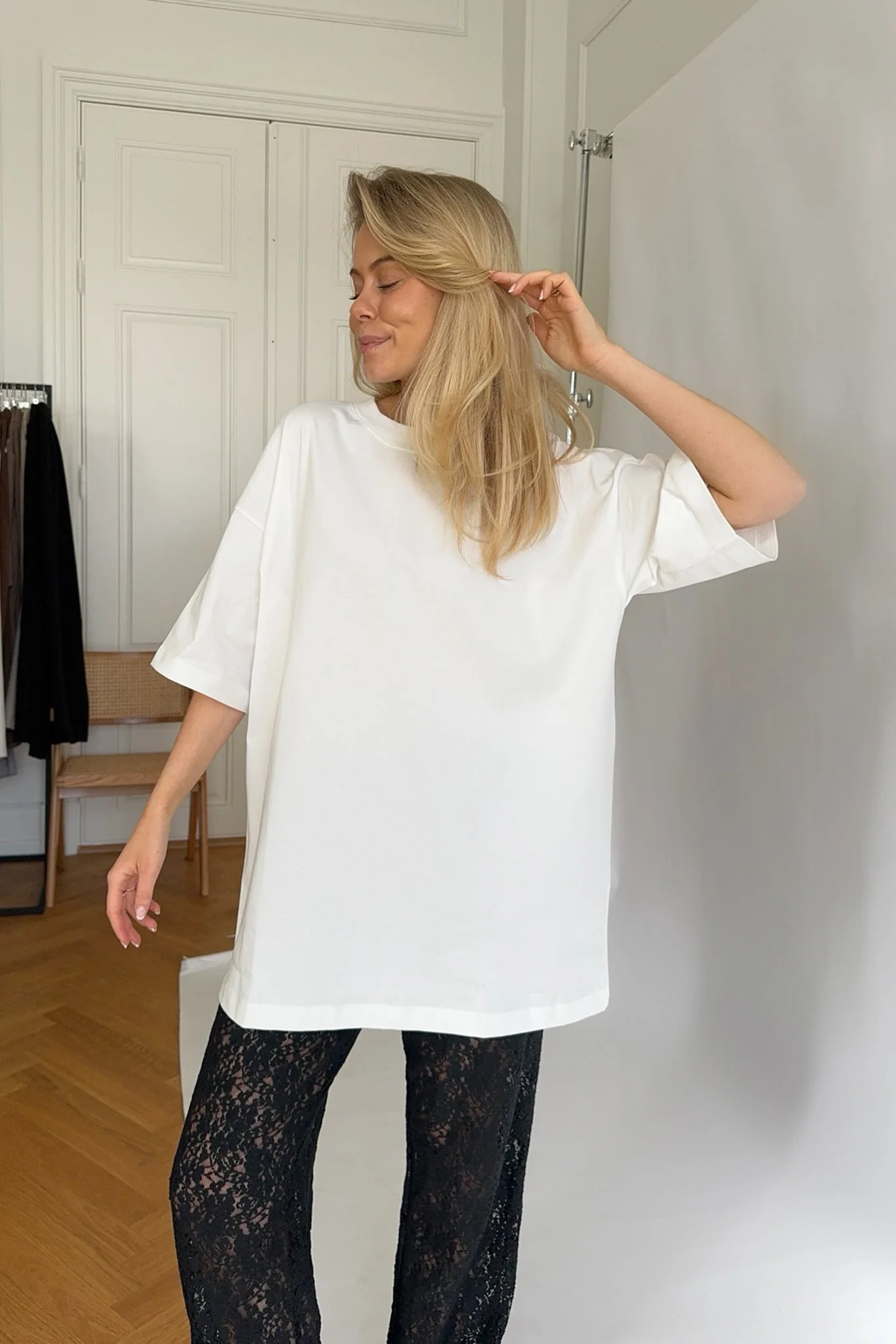 JXValeria Oversized SS Tee - Blanc de Blanc - Image 8
