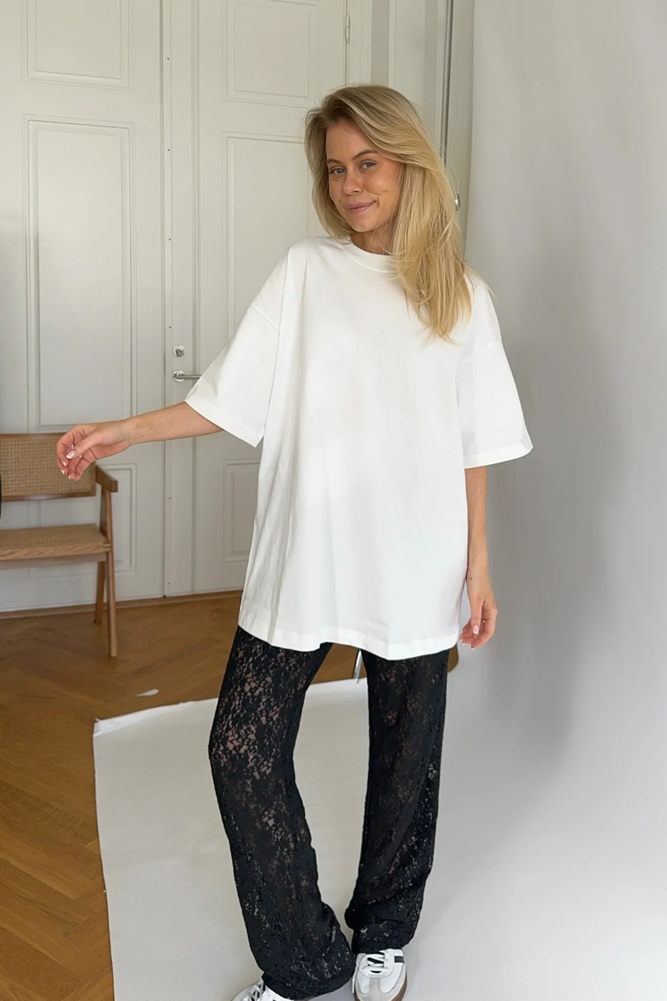 JXValeria Oversized SS Tee - Blanc de Blanc - Image 9