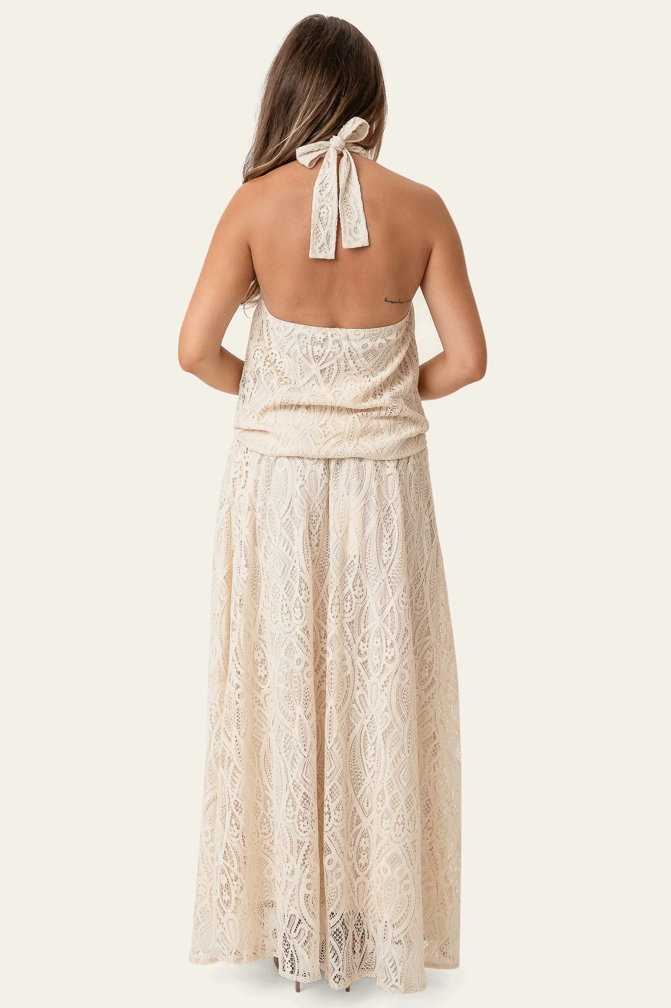 KajaIC Long Skirt - Off White Lace - Image 4