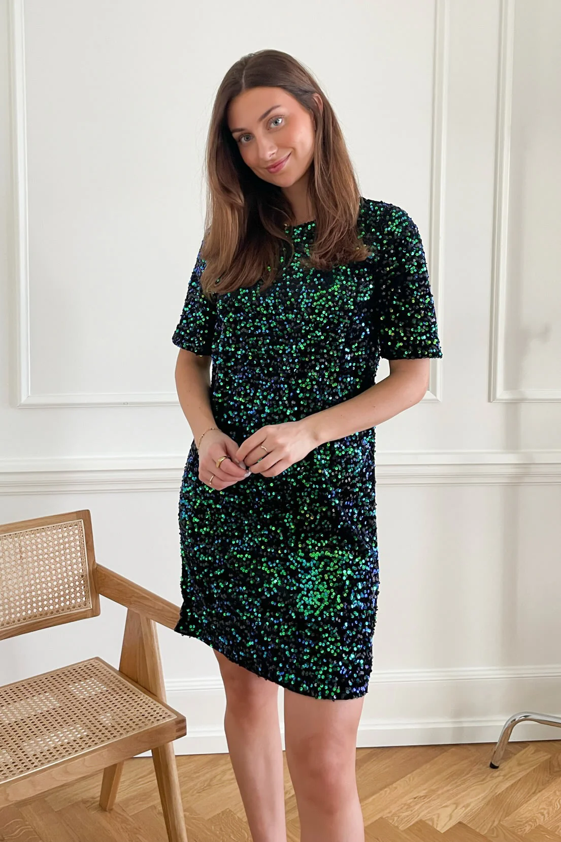 PCKam SS Dress  - Grass Green - Image 2