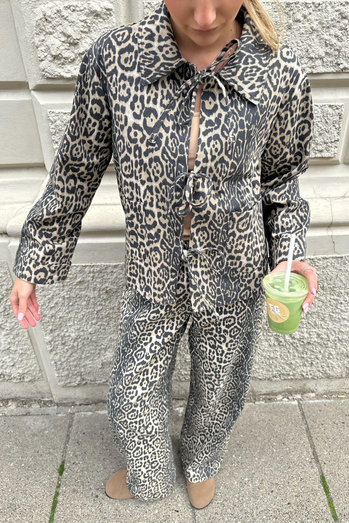 KarlaIC Tie Top - Leo Print - Image 12