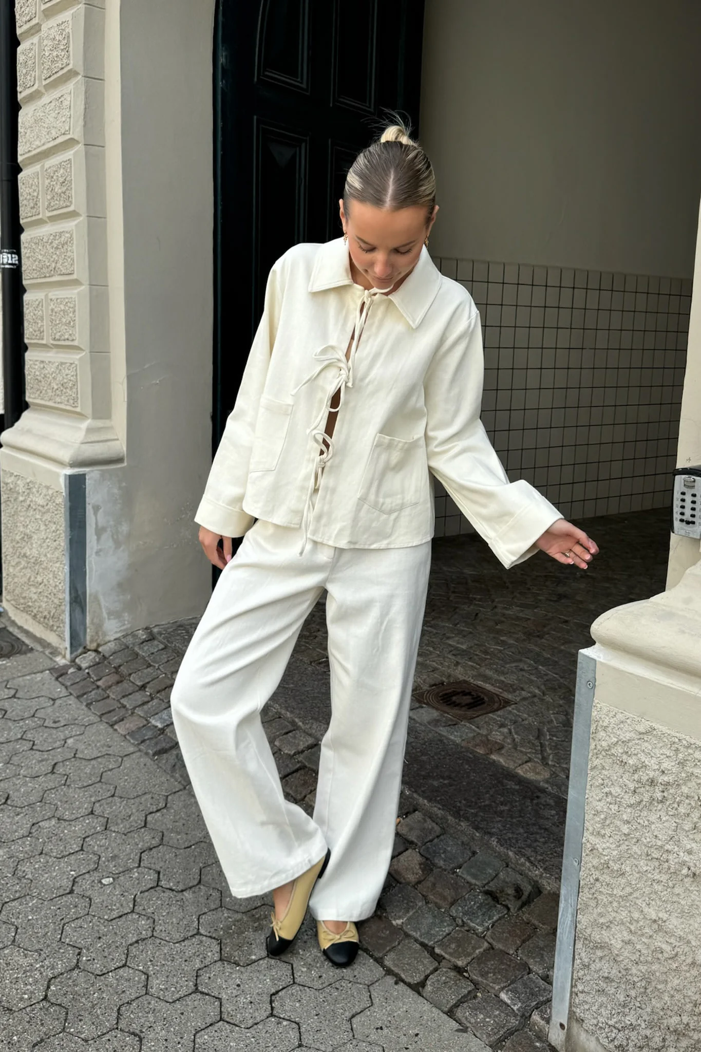 KarlaIC Tie Top - Off White - Image 6