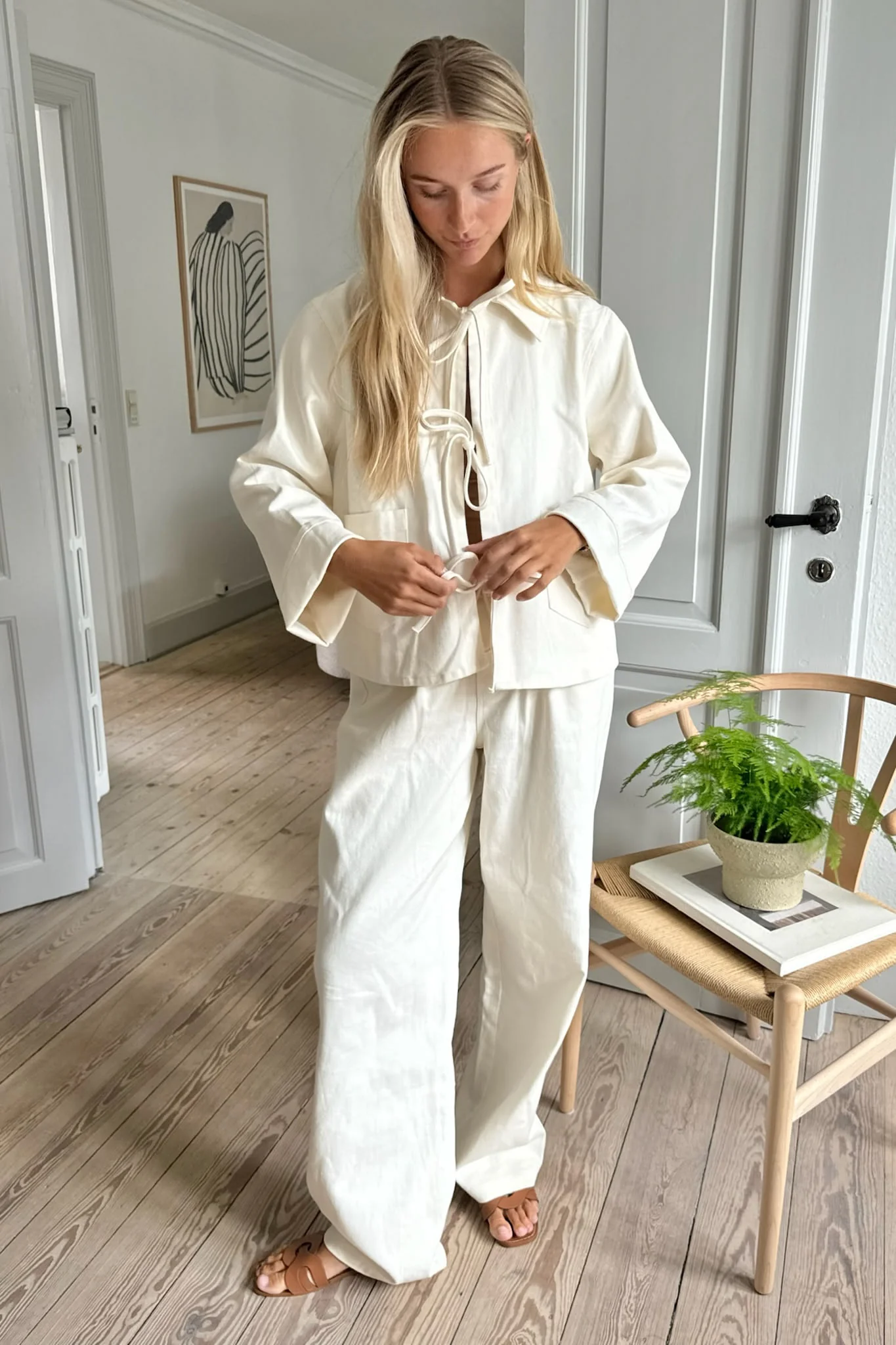 KarlaIC Tie Top - Off White - Image 8
