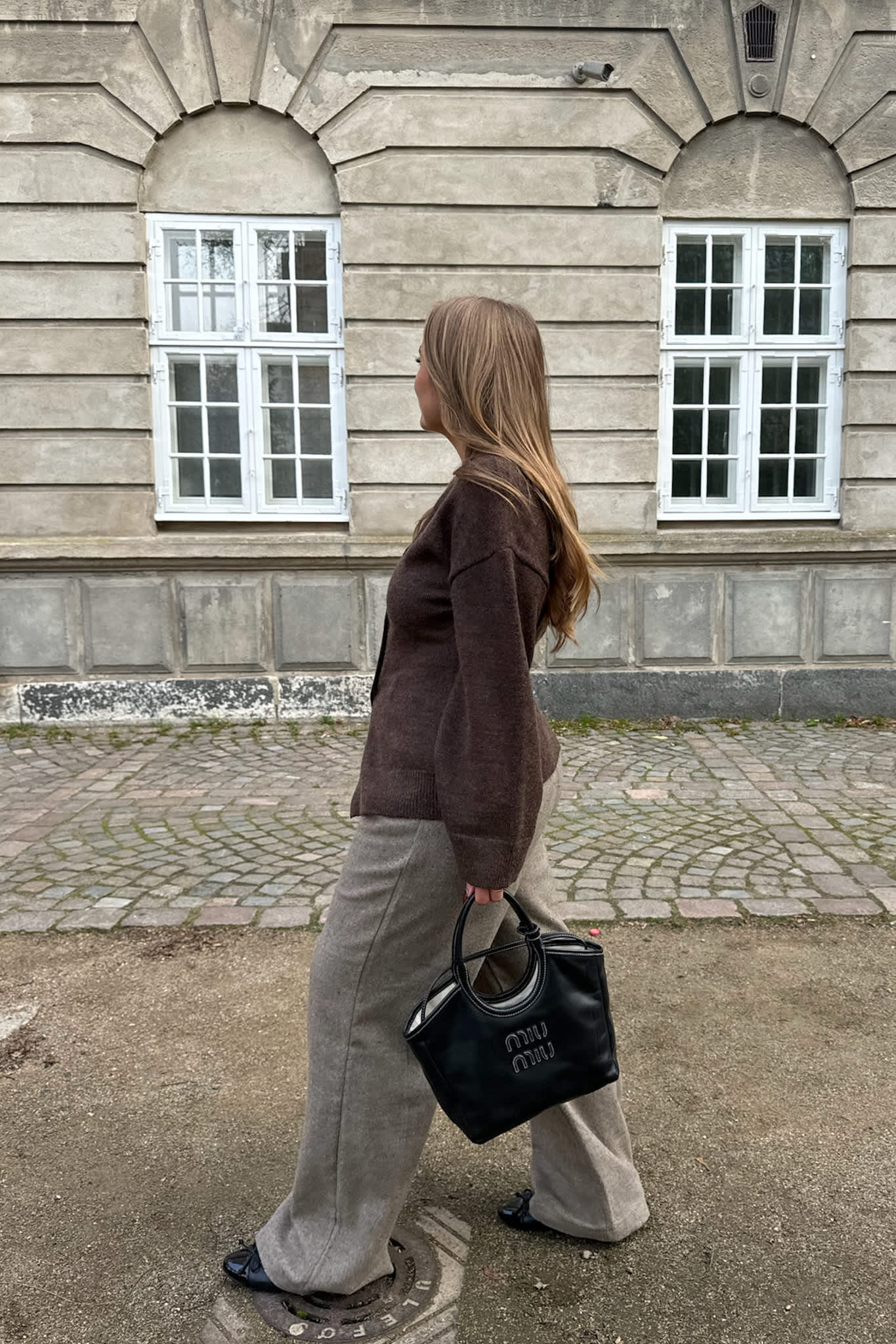KarmaIC Fitted Cardigan - Dark Brown - Image 3