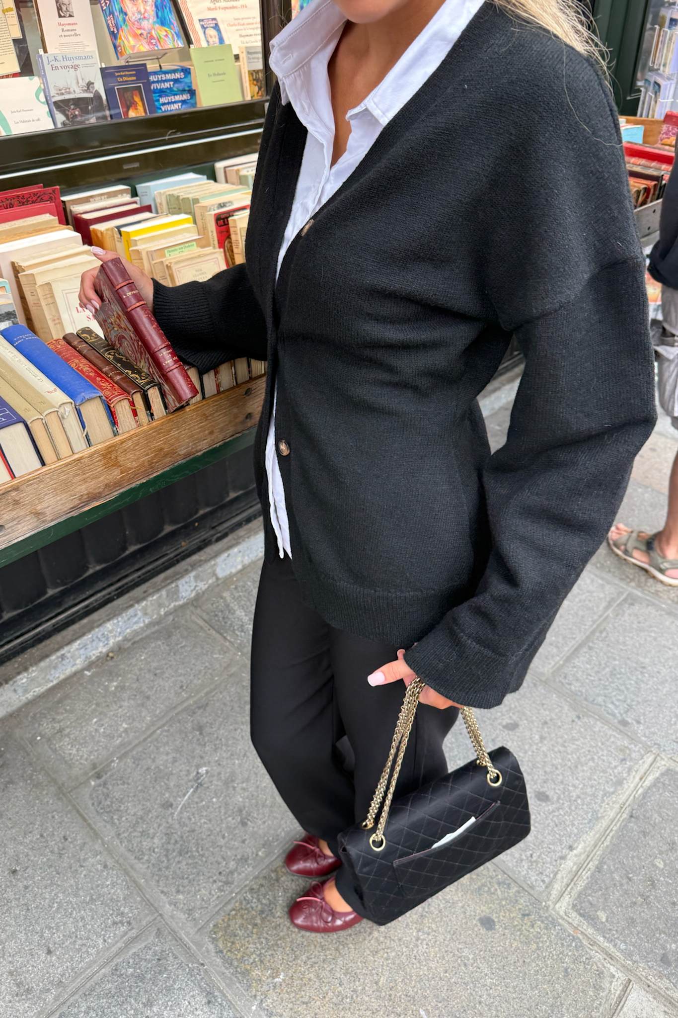 KarmaIC Fitted Cardigan - Black - Image 3