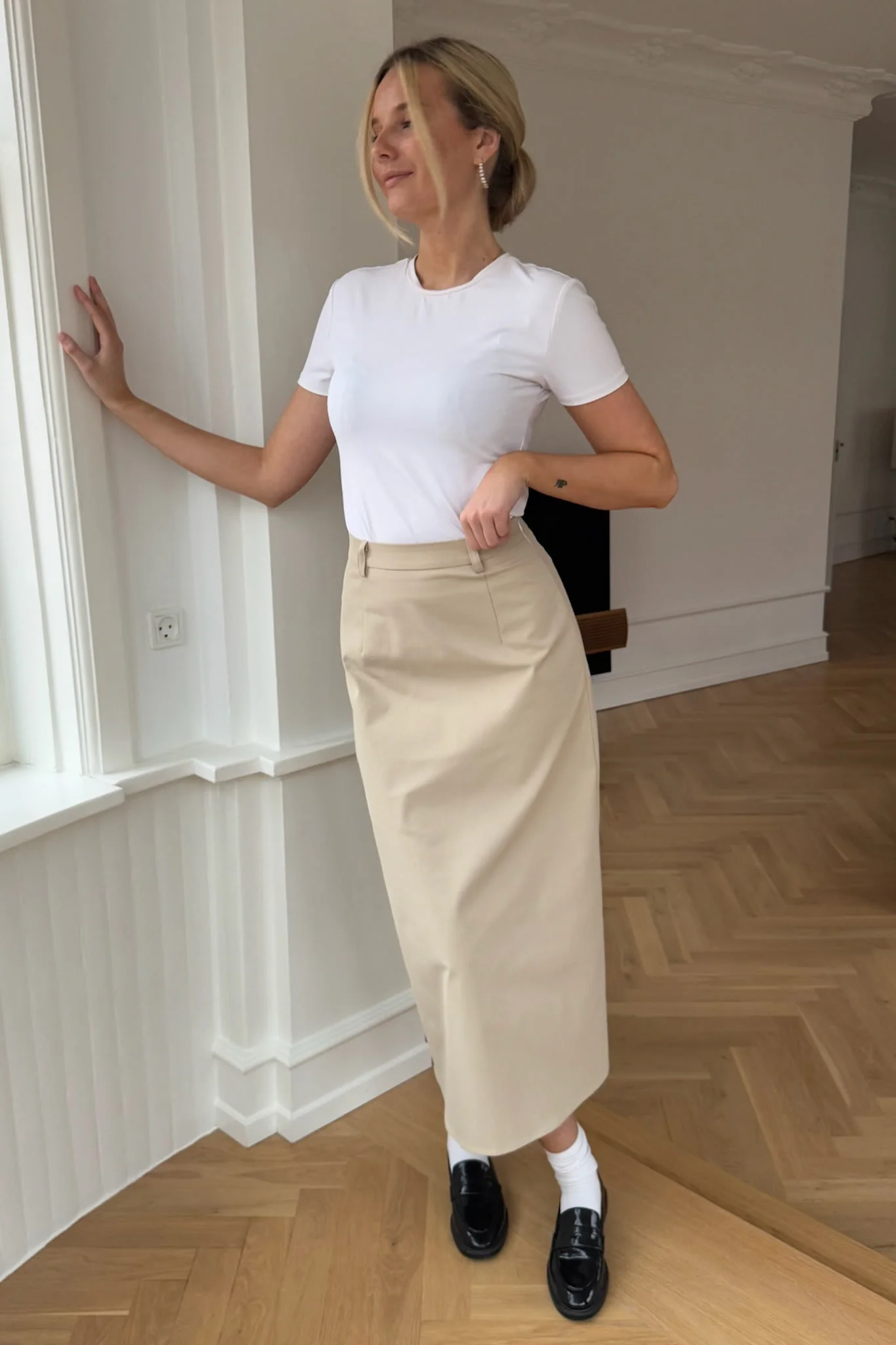 KarmenIC Midi Skirt - Beige - Image 3