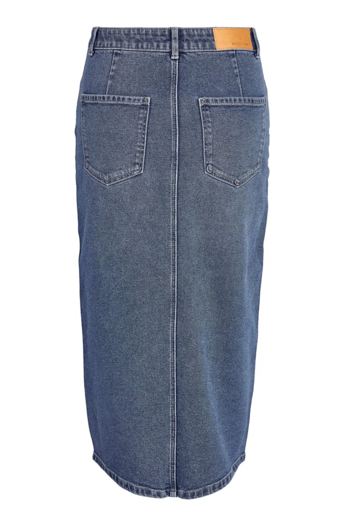 NMKath Slit Midi Shirt - Medium Blue Denim - Image 7