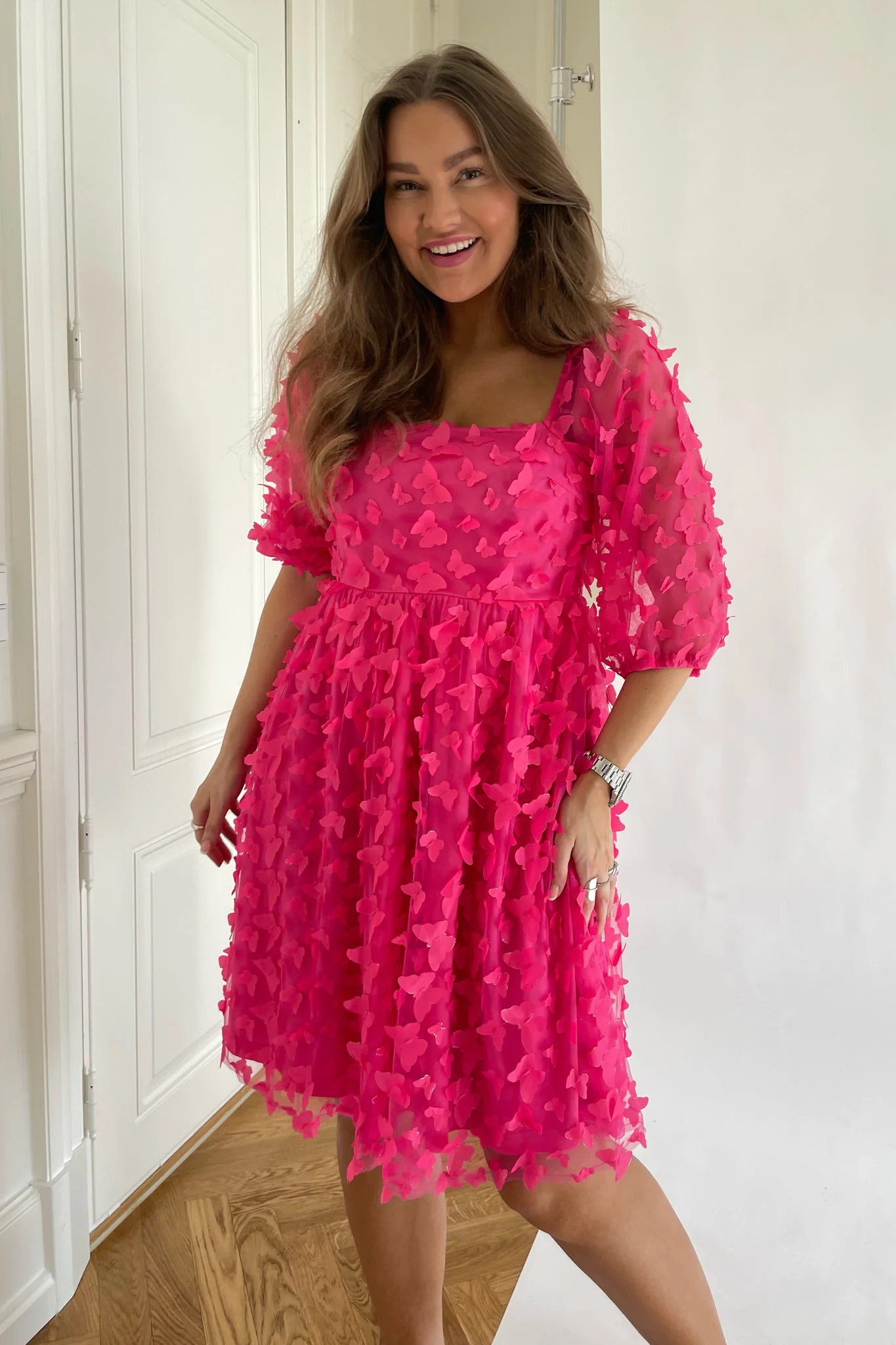 Noella Aya Short Dress - Pink - Image 3