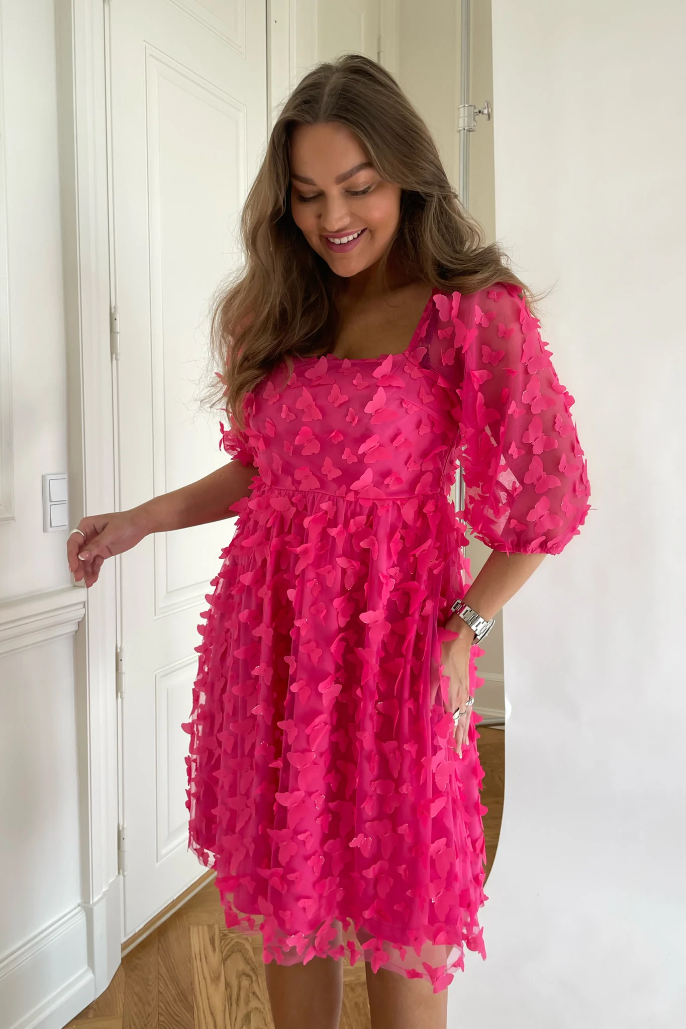 Noella Aya Short Dress - Pink - Image 4