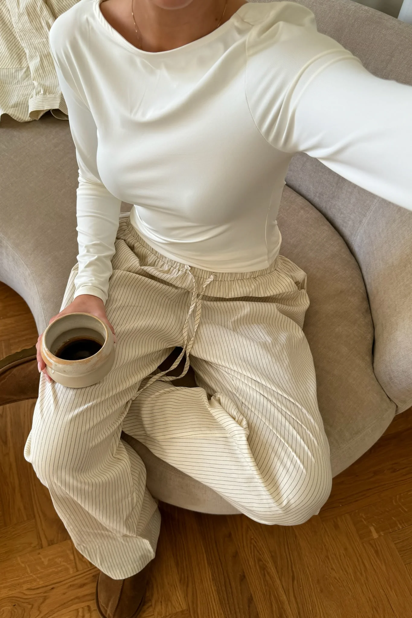 KayaIC Pants - Cream Black Stripe - Image 13