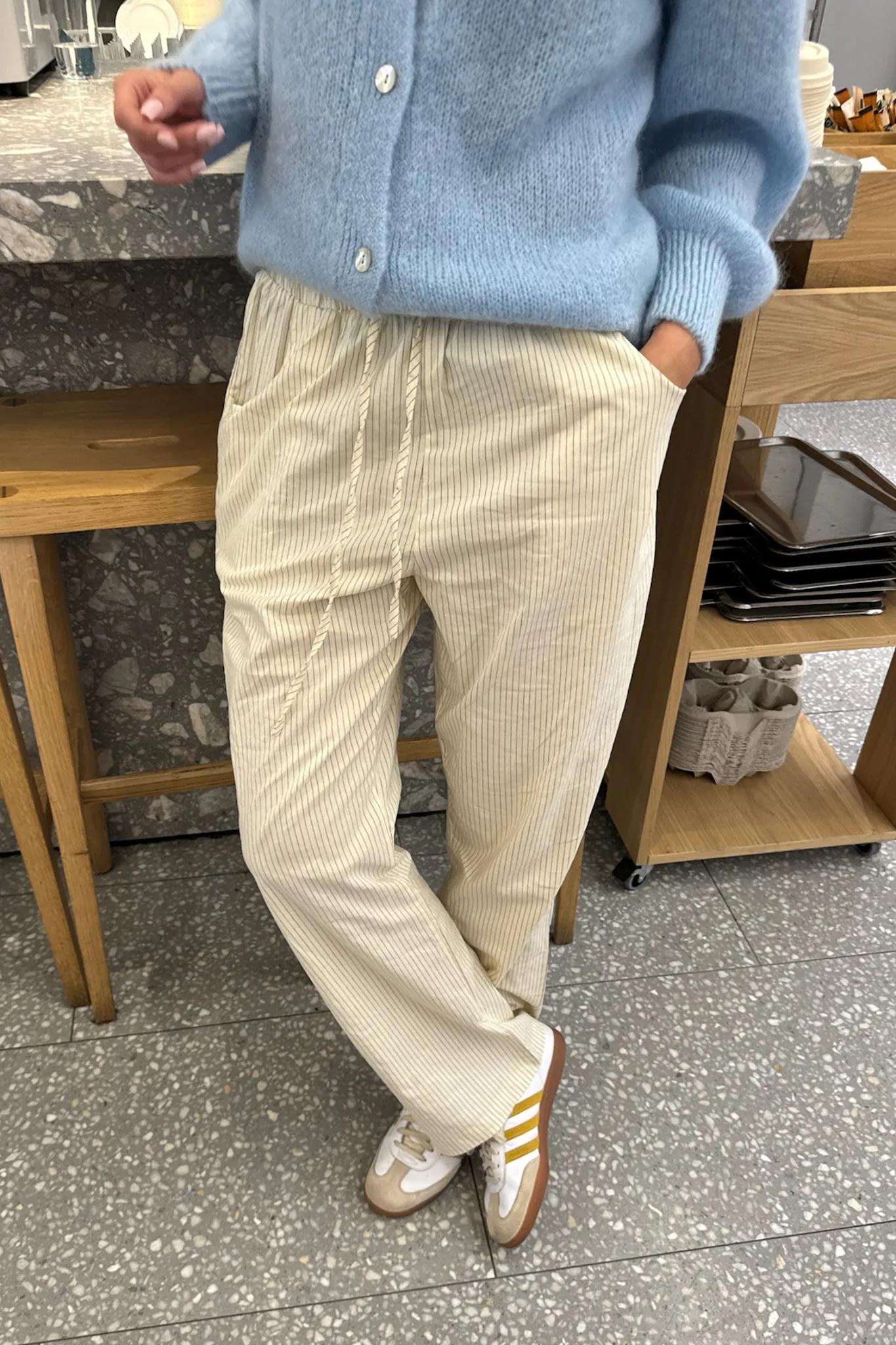 KayaIC Pants - Cream Black Stripe - Image 9