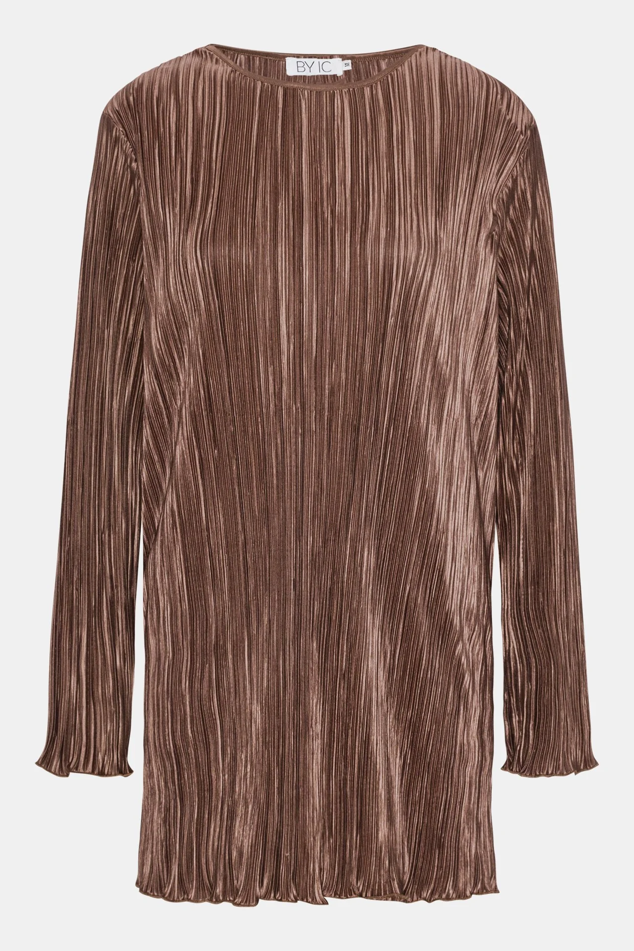 KellyIC Plissé Dress - Brown - Image 11